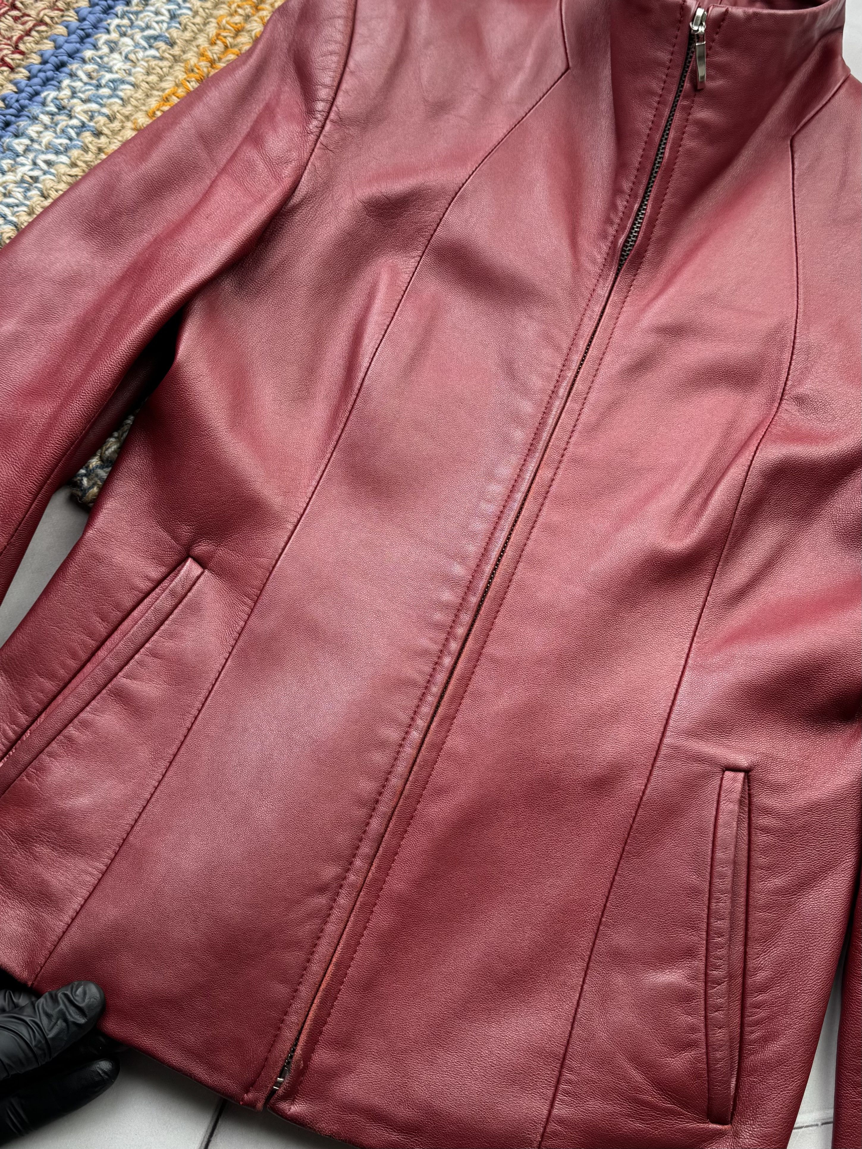 Vintage Vintage Cropped Leather Jacket Size S / US 4 / IT 40 - 5 Thumbnail