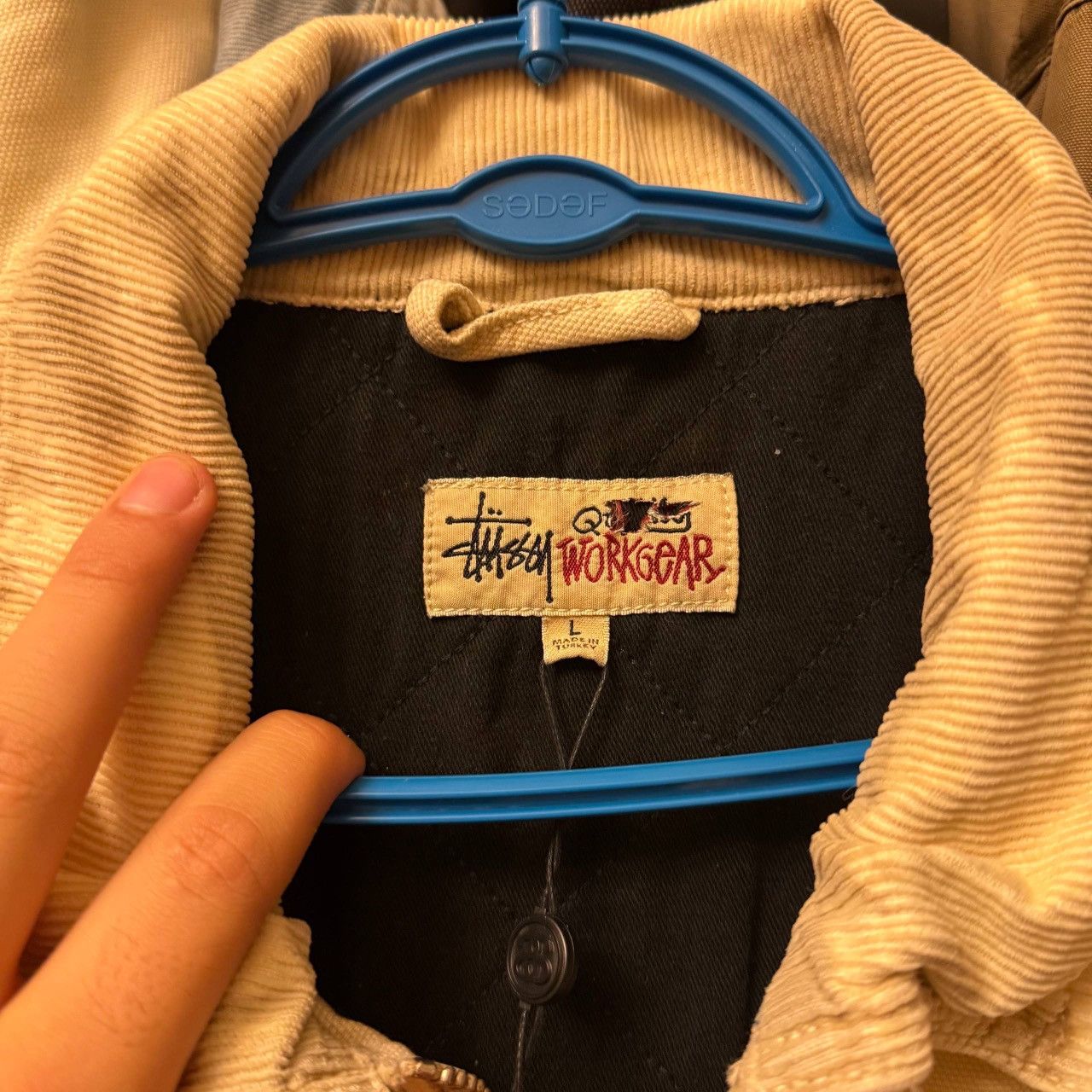 Stussy Stussy White Canvas Shop Jacket Size US L / EU 52-54 / 3 - 4 Thumbnail