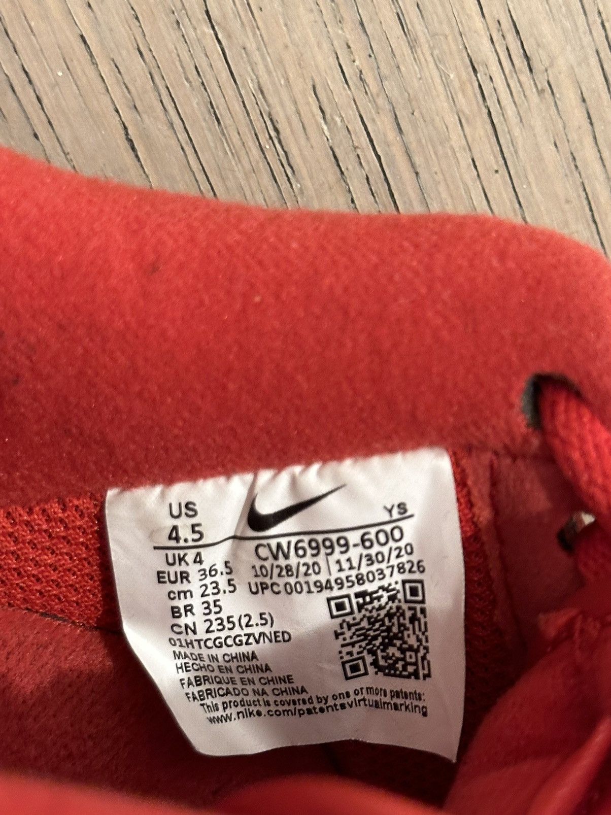Nike Nike Air Force 1 Low Triple Red Size US 6.5 / IT 36.5 - 7 Thumbnail