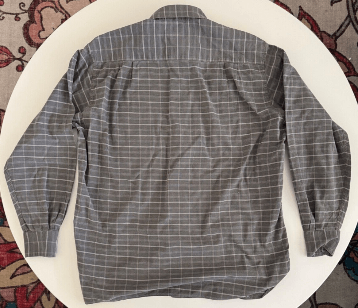 Ermenegildo Zegna Ermenegildo Zegna Shirt Mens M Button Down Grey Brown Italy Size US M / EU 48-50 / 2 - 2 Thumbnail