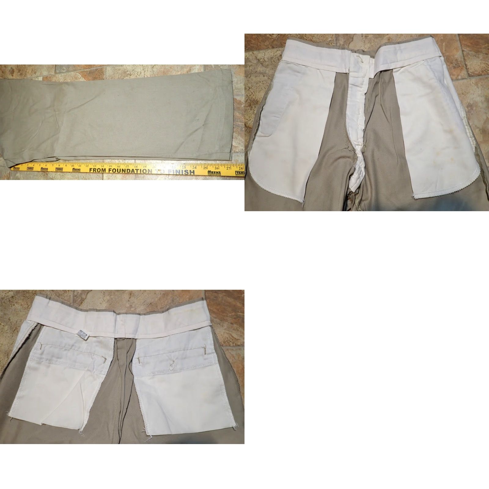 Vintage VINTAGE Duck Head Chino Pants 30x27 Men Beige Cotton Khaki 1980s Classic USA Made in USA Zip Fly Straight Pocket Front Rise 30 27" 39" Hips Size US 30 / EU 46 - 10 Thumbnail