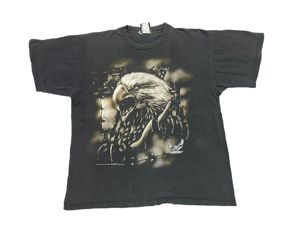 Other 1990s HARLEY DAVIDSON INSPIRED FLYBEANS RARE OVERPRINT SHIRT Size US L / EU 52-54 / 3 - 1 Thumbnail