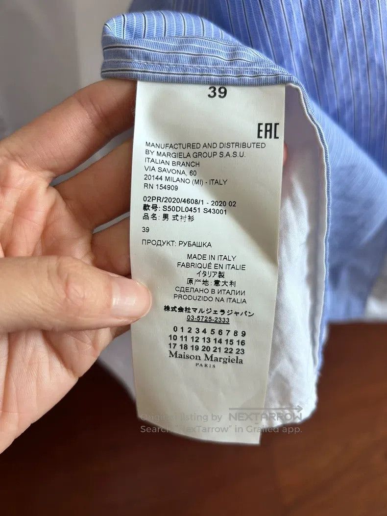 Maison Margiela Maison Margiela Size39 Classic hole-hole shirt Size US XXS / EU 40 - 6 Thumbnail