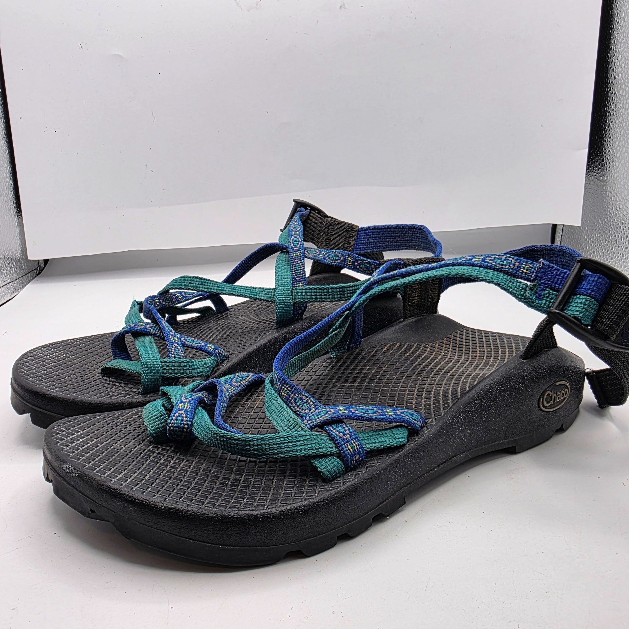 Chaco Chaco ZX2 Vibram Yampa Unaweep Womens Size 9 Black Blue Gree Size US 9 / IT 39 - 4 Thumbnail