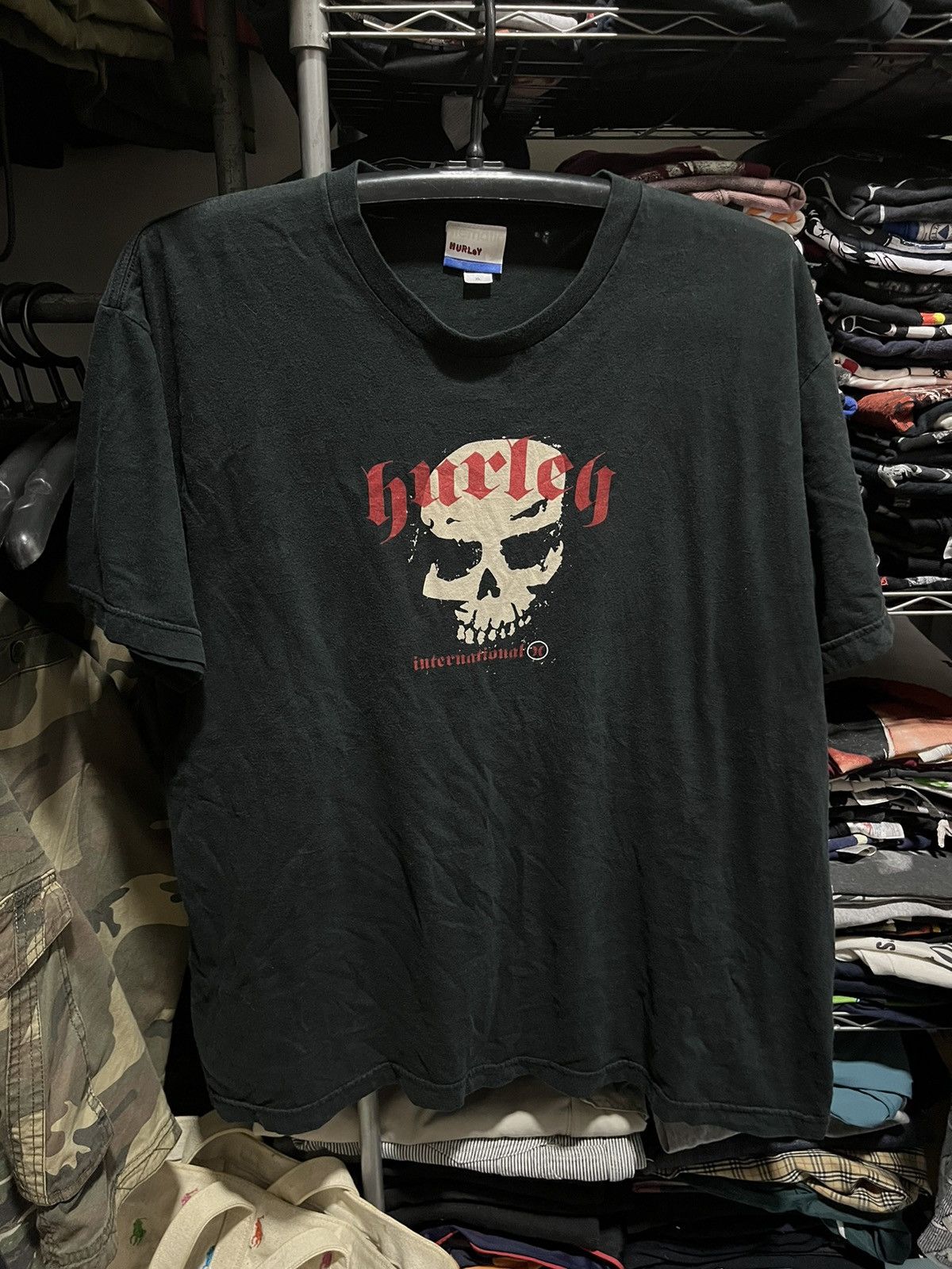 Hurley Hurley International Skull Skateboard Tee Size US XL / EU 56 / 4 - 1 Thumbnail