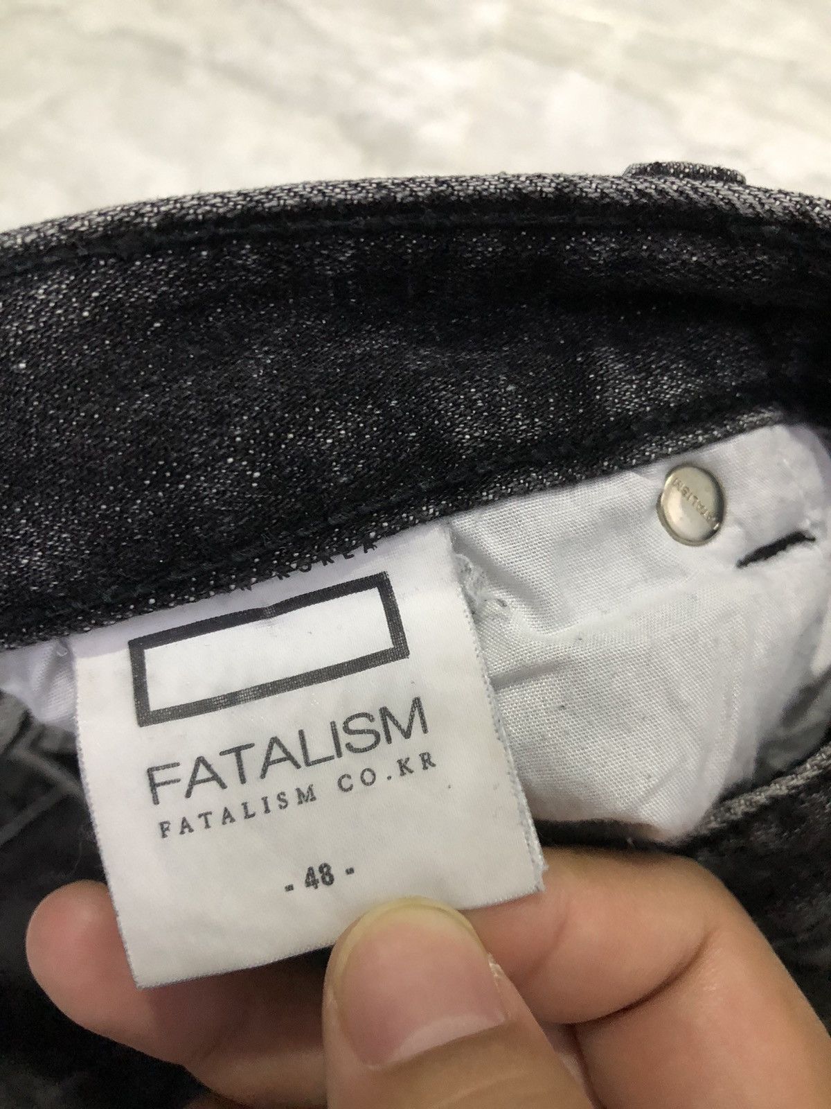 Designer Fatalism Seoul Crop Fit Jeans - Size 48 (Slim Fit) Size US 33 - 6 Thumbnail