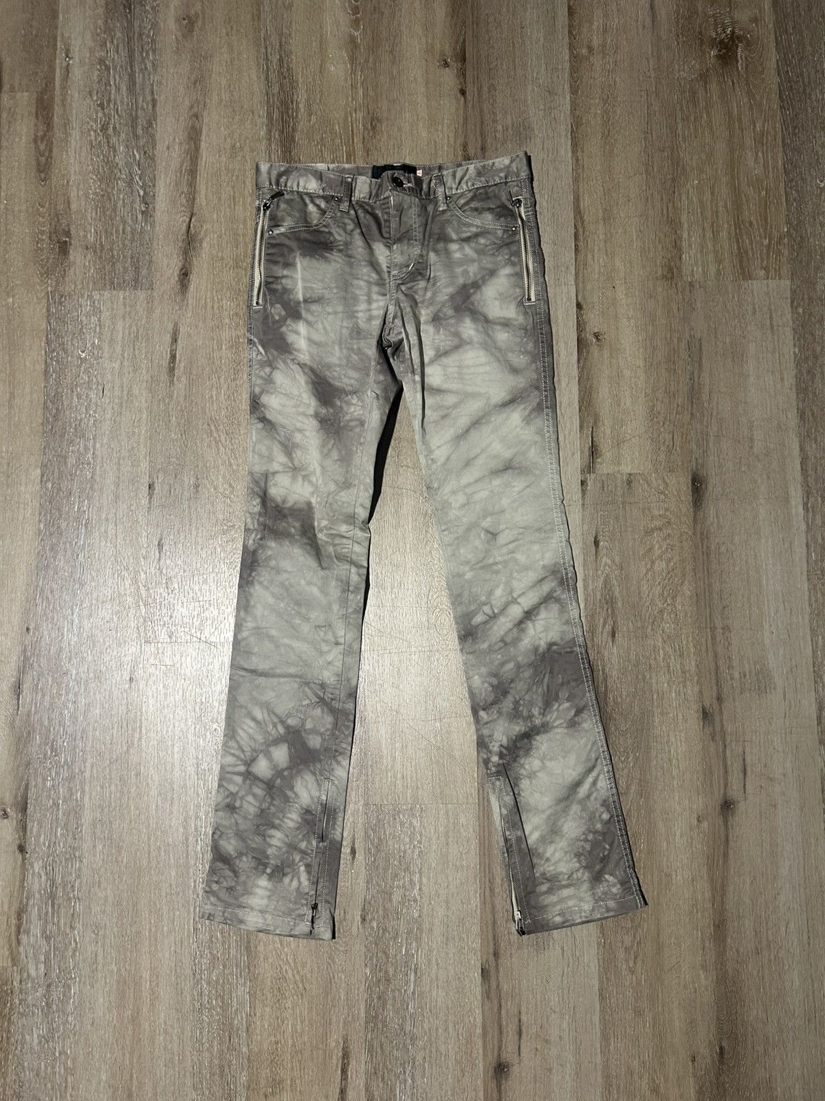 L7 Real Hip L7 Real Hip Skinny Tie Dye Zipper Pants Size US 32 / EU 48 - 1 Thumbnail