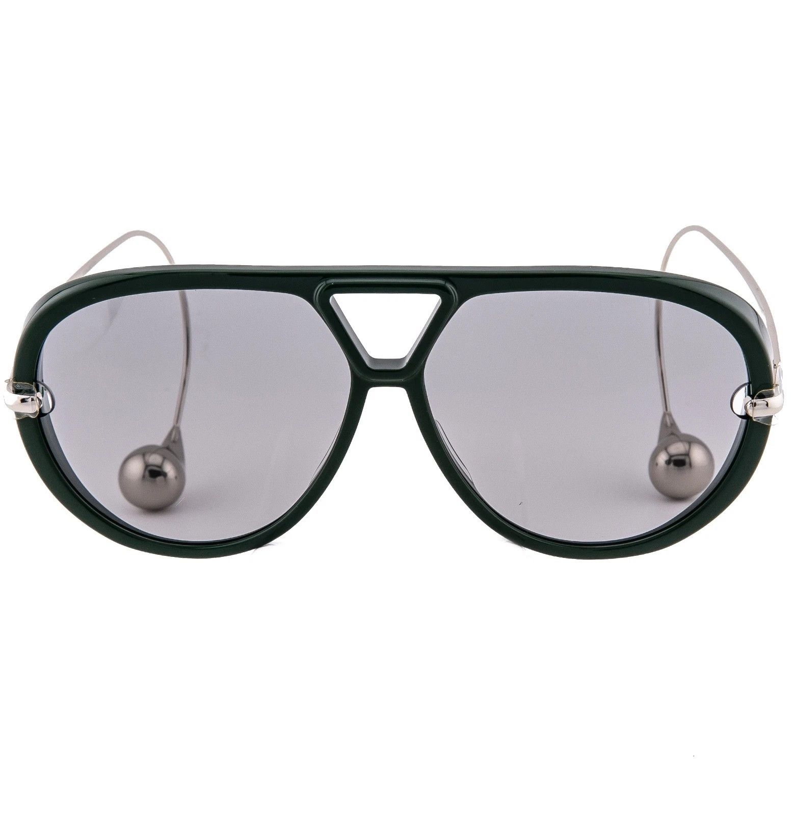Bottega Veneta BOTTEGA VENETA 1273 DROP BV1273S Metal Silver Green 008 Size ONE SIZE - 5 Thumbnail