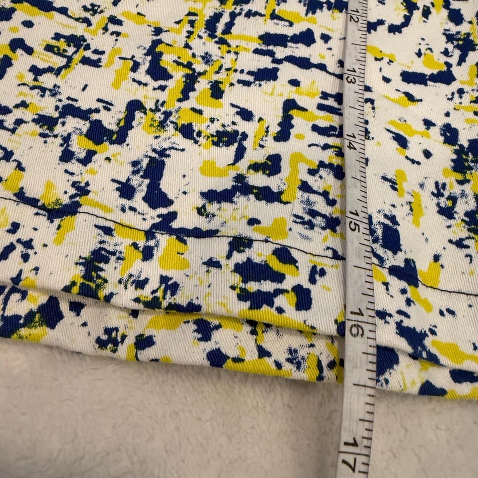Maison Margiela Mark. retro full mini skirt abstract blue yellow SZ XXL Size 42" / US 20 - 8 Thumbnail