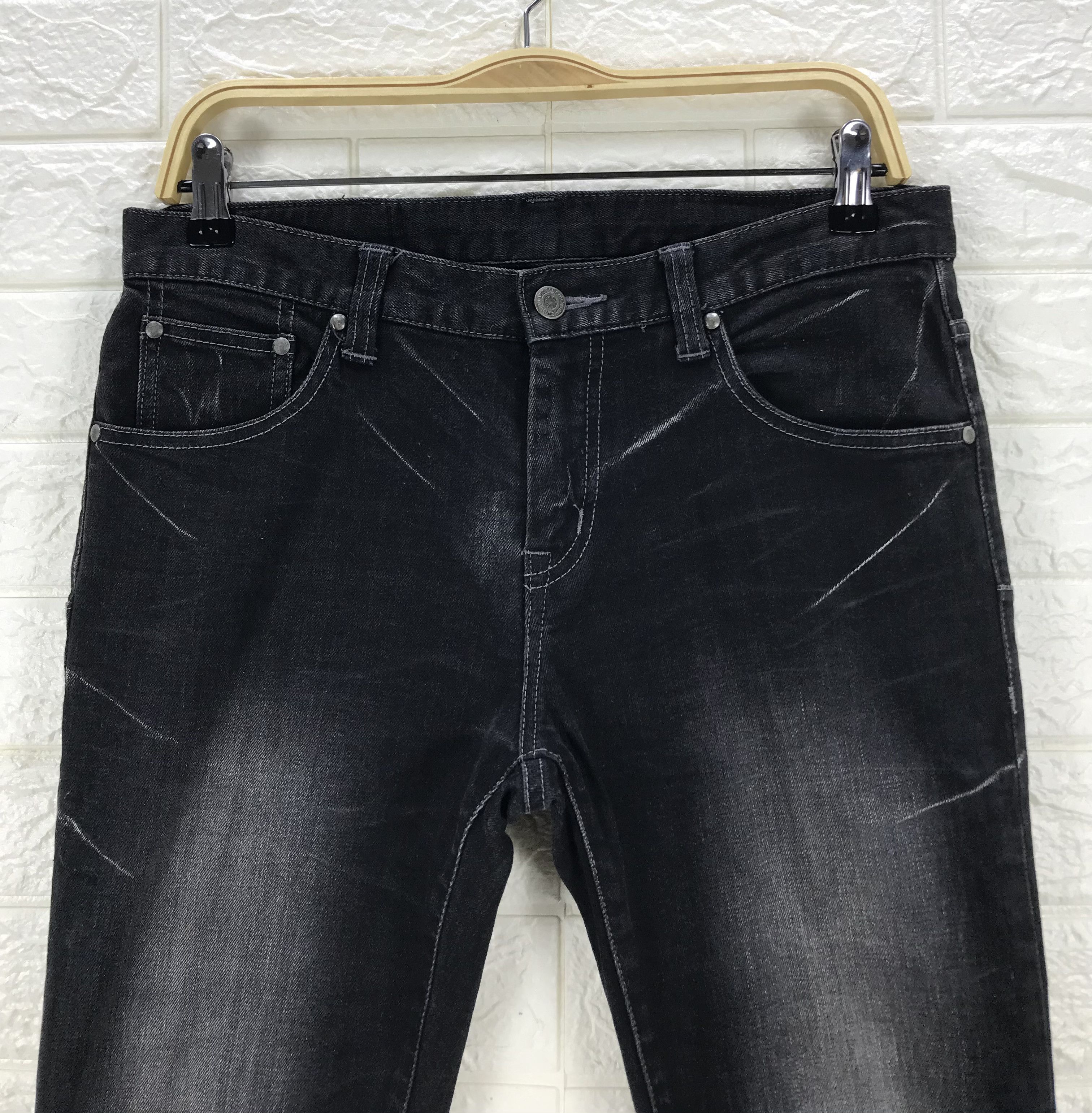 Japanese Brand Tornado Mart Japan Faded Black Slim Flare Jeans | Grailed