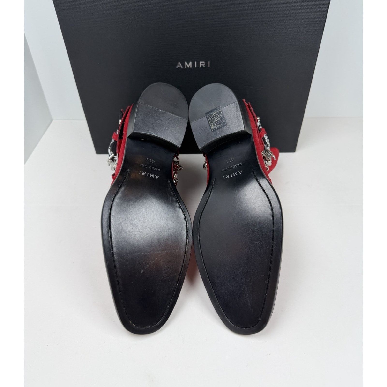 Amiri Size 8.5US - Amiri Chain Link Bandana Boots Merlot Red NEW Size US 8.5 / EU 41-42 - 10 Thumbnail