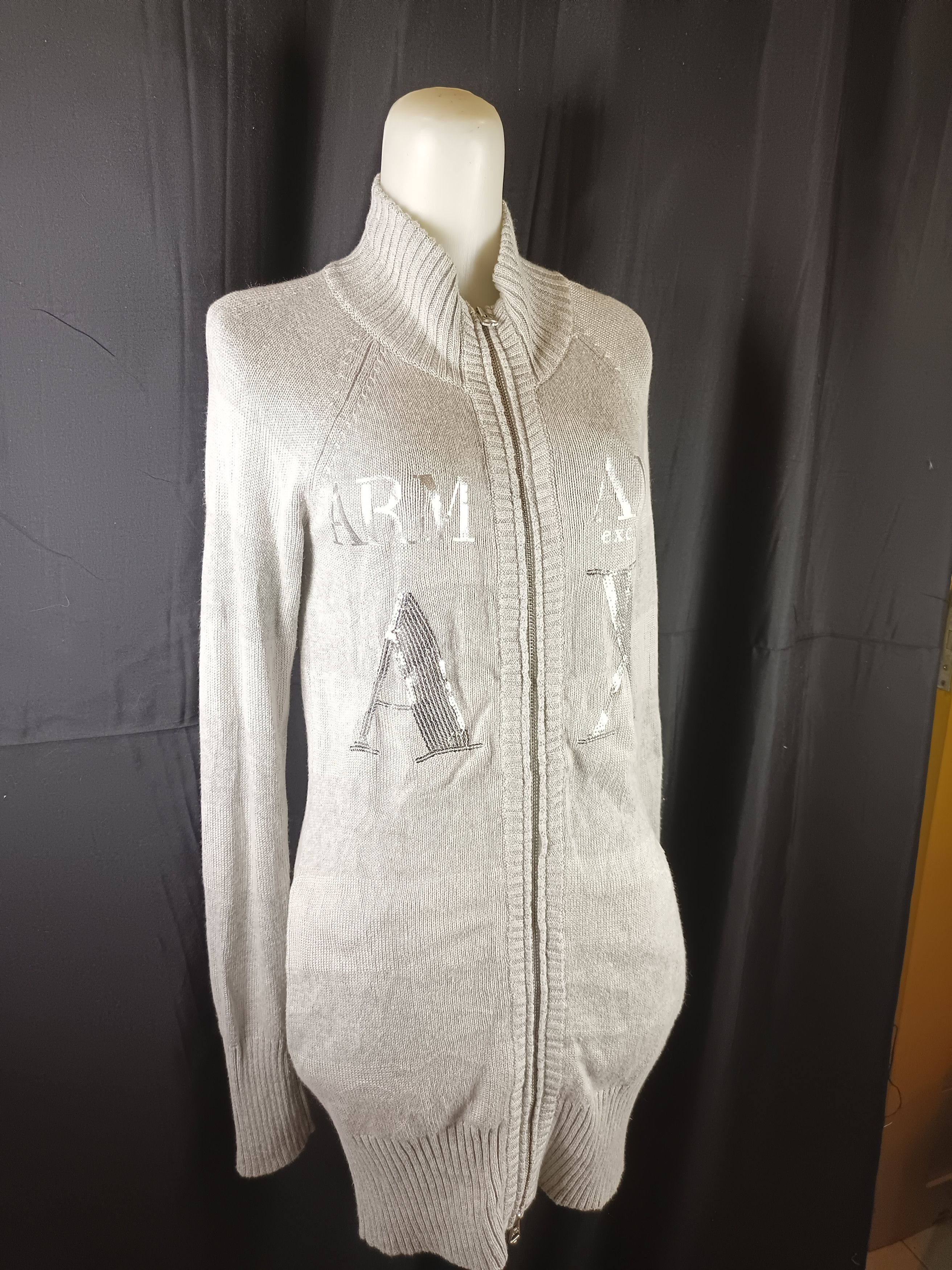 Armani Exchange AX Armani Exchange Knitted Zipper Sweater Size XS / US 0-2 / IT 36-38 - 3 Thumbnail