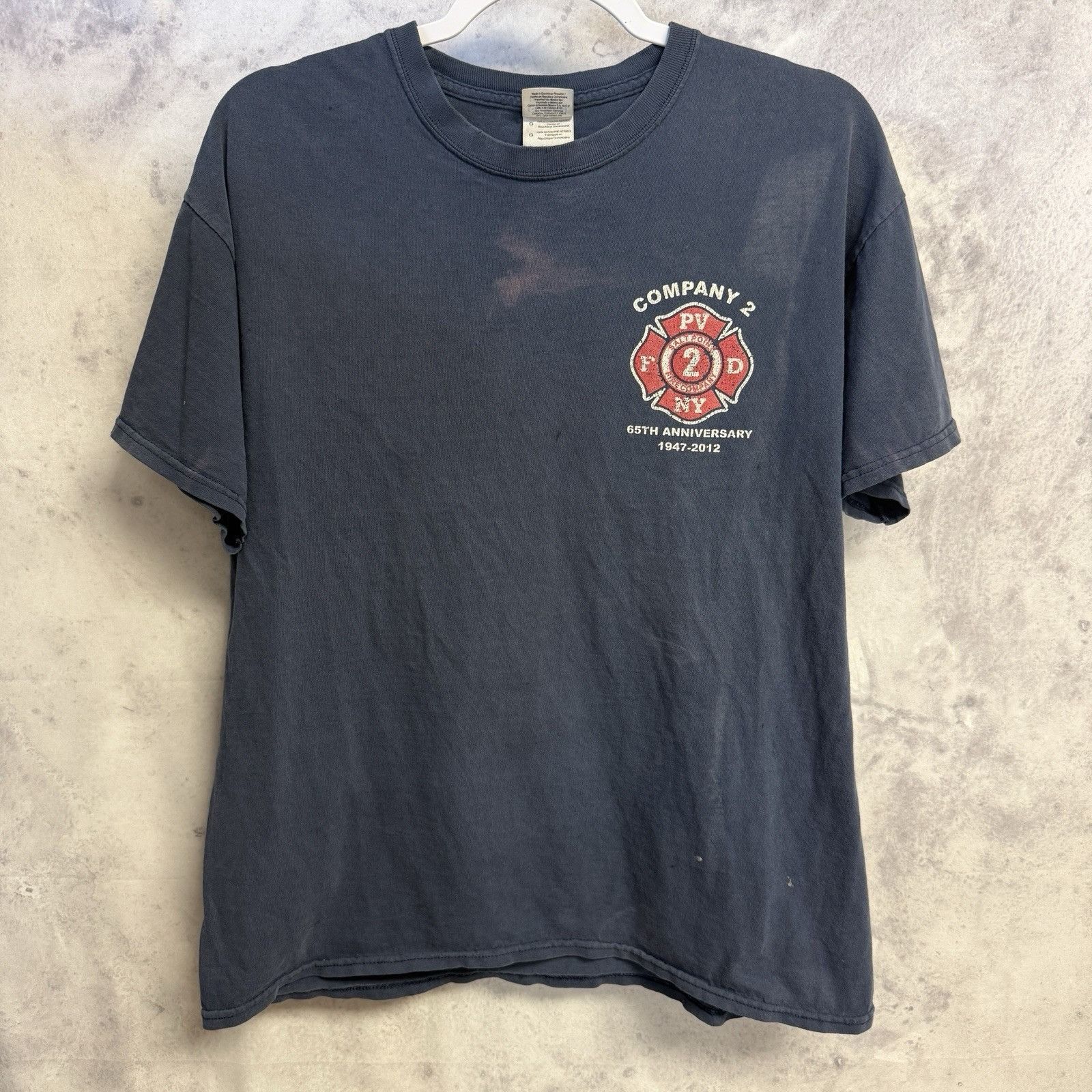 Vintage Vintage Salt Point NY Fire Dept T Shirt Mens Large Blue Y2K Size US L / EU 52-54 / 3 - 3 Thumbnail