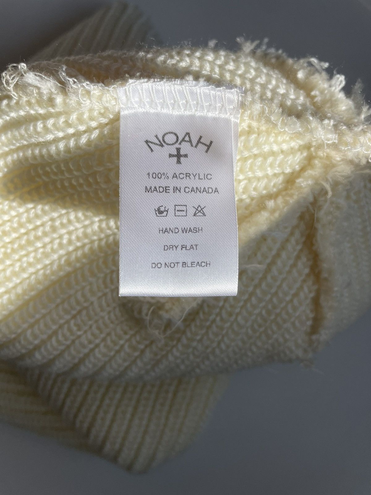 Noah Noah Core Logo Beanie CREAM Size ONE SIZE - 3 Thumbnail