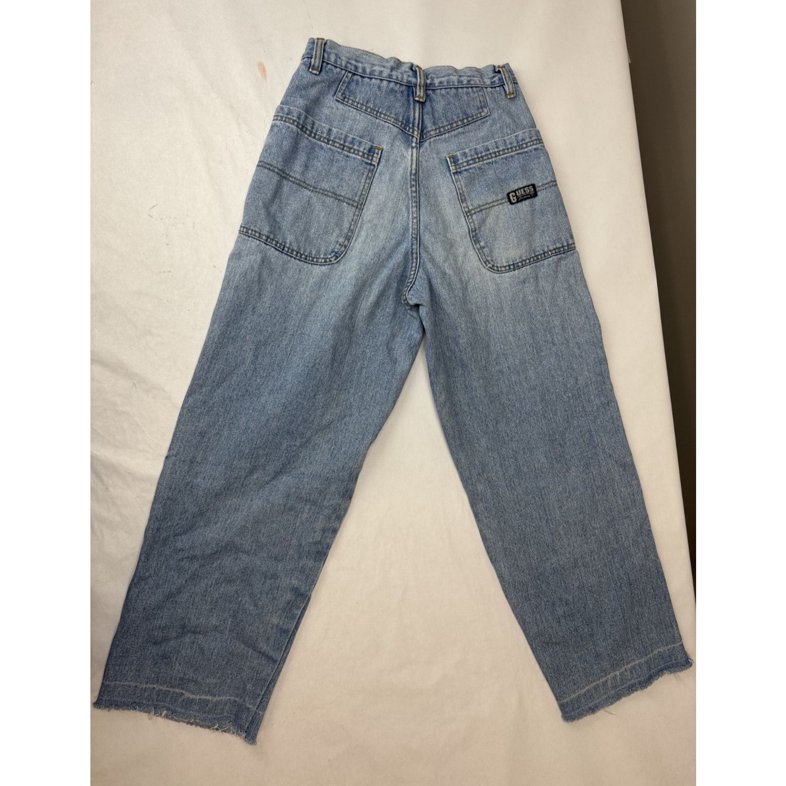 Guess Vintage 80s 90s Guess Jeans High Rise Carpenter Baggy 28 Size 26" / US 2 / IT 38 - 2 Thumbnail