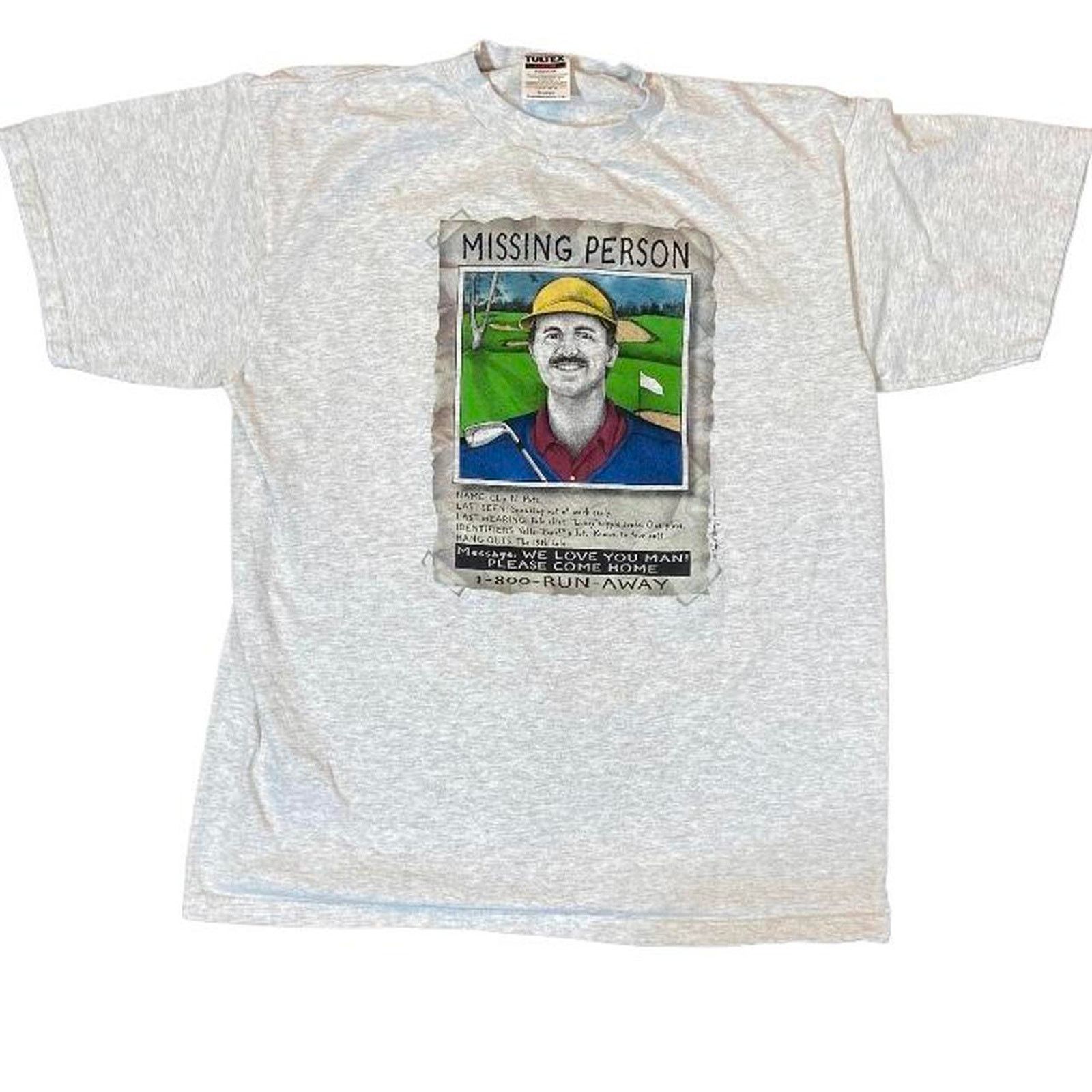 Gildan 90s missing man golf tee Size US XL / EU 56 / 4 - 1 Thumbnail