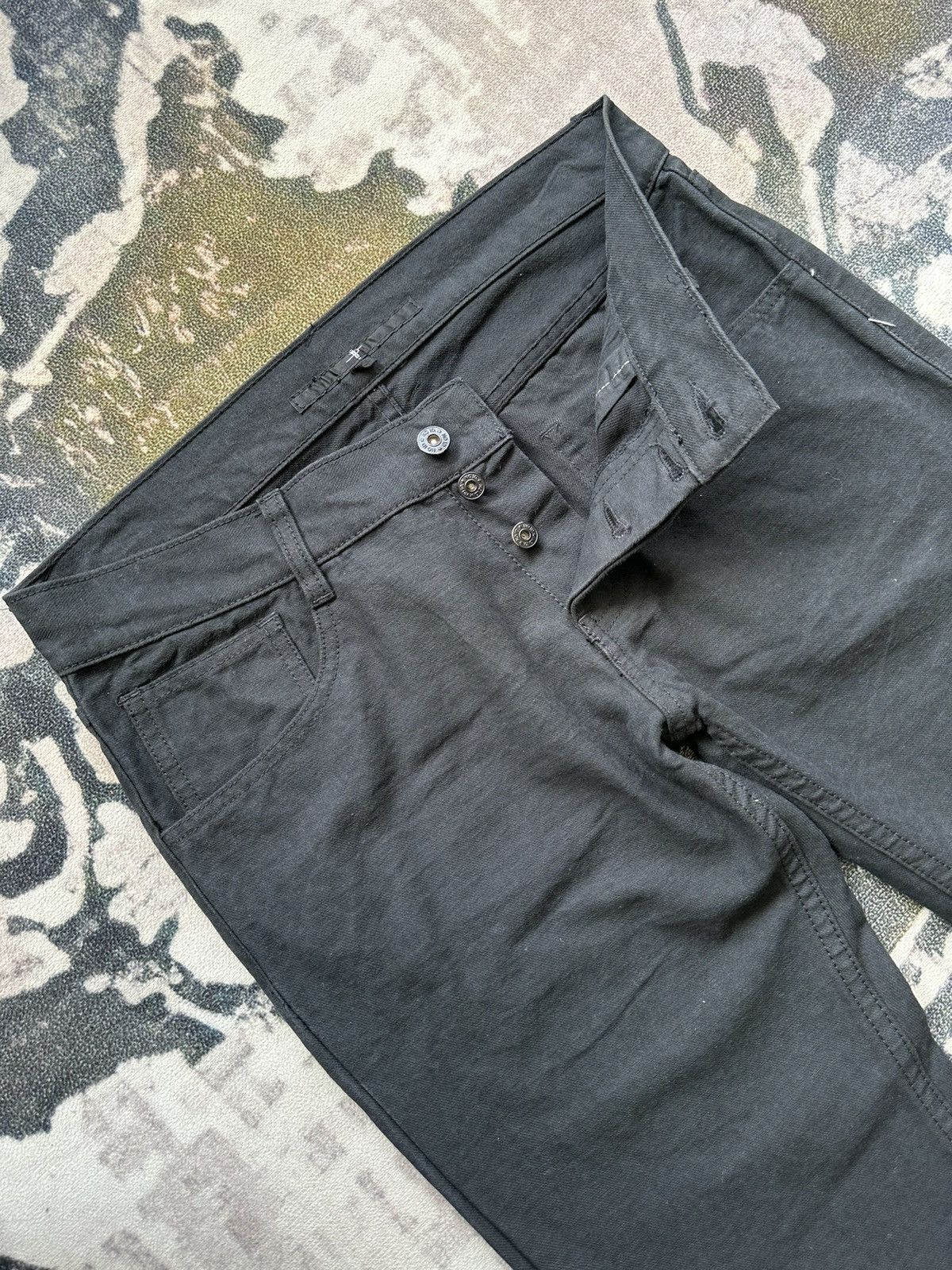 NO ID No ID Japan black denim avantgarde slim rocker fashion Size US 32 / EU 48 - 10 Thumbnail