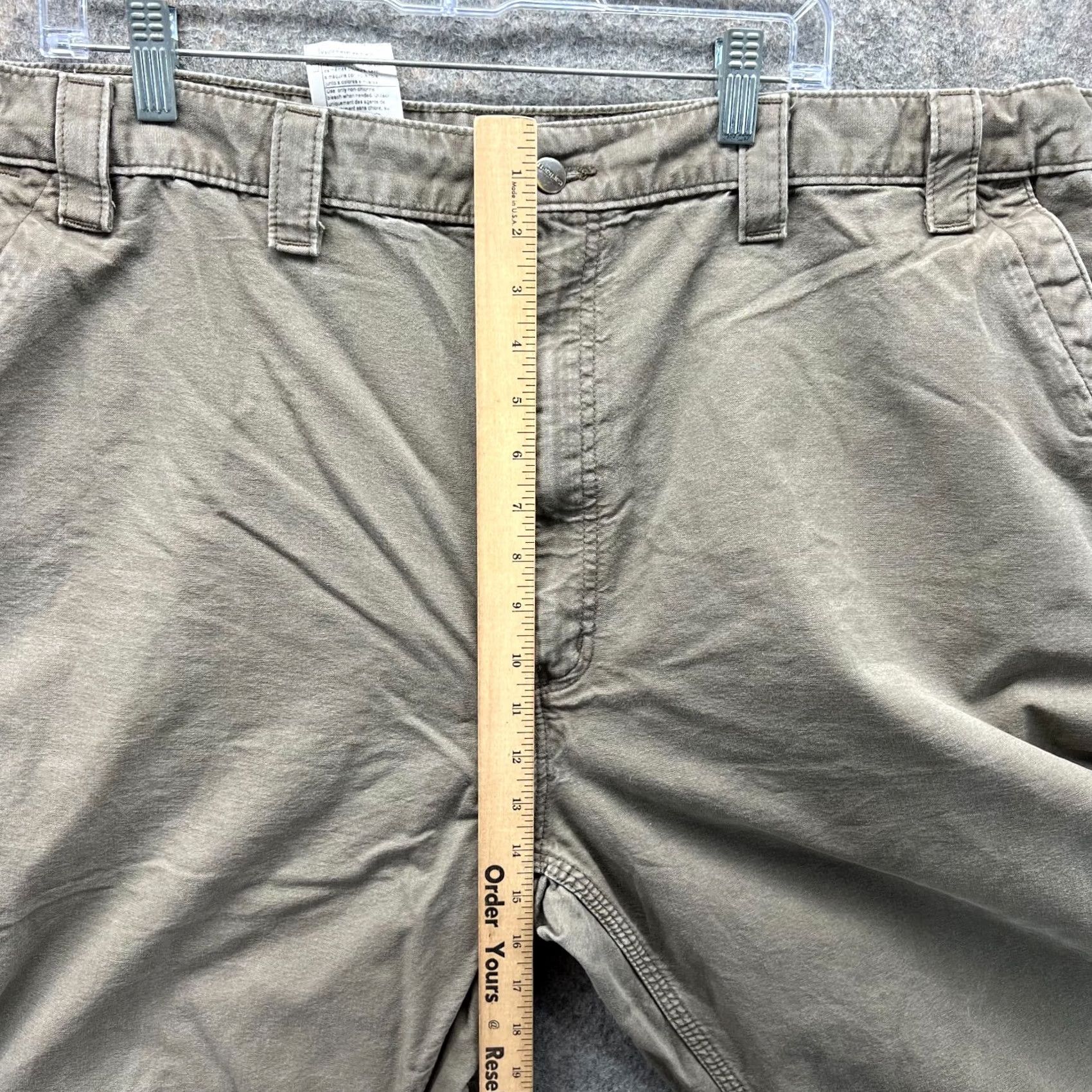 Carhartt Carhartt Pants Men 46x30 Khaki Beige Canvas Cargo Pocket Straight 46 Beige Mens Regular 30in Inseam B151 LBR Size US 30 / EU 46 - 6 Thumbnail