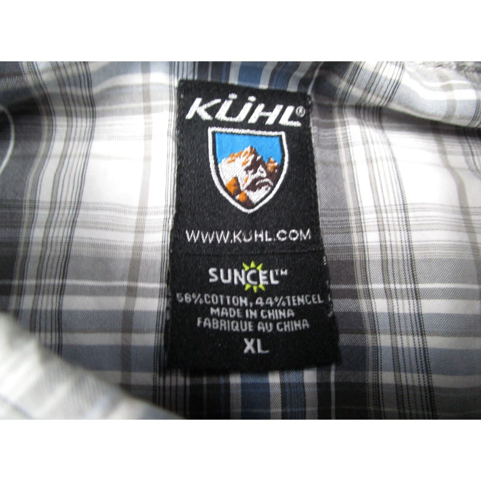 Vintage KUHL Shirt Men XL Blue Plaid Button-Up Short Sleeve SUNCEL Pocket Workwear Cotton Blend Classic Modern Bohemian Outdoor City Nature Size US XL / EU 56 / 4 - 3 Thumbnail