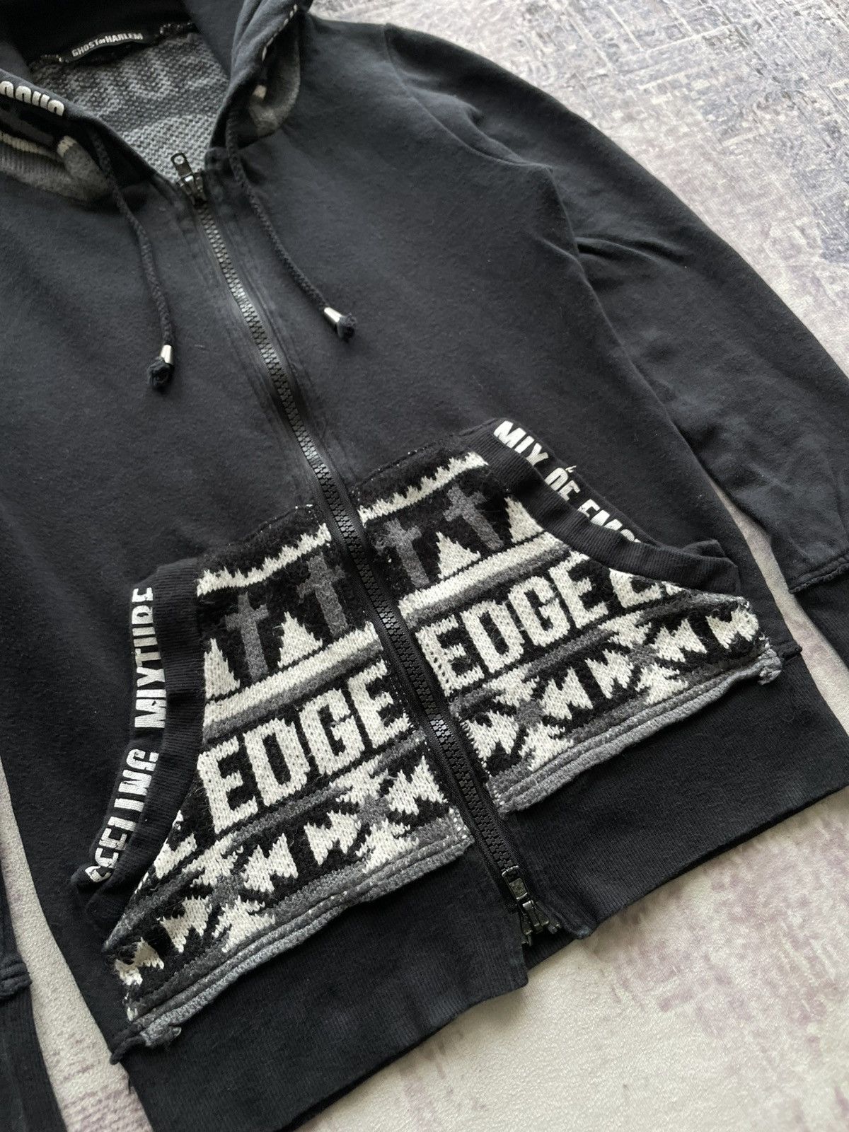 If Six Was Nine × In The Attic × Japanese Brand Ghost of Harlem Y2K Punk Skulls Cross Knit Hoodies Size US S / EU 44-46 / 1 - 4 Thumbnail
