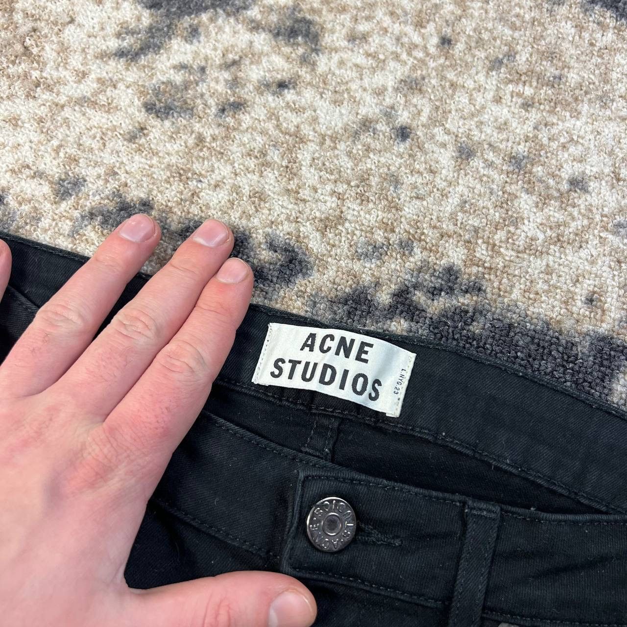 Acne Studios Acne Jeans Luxury Skinny Fit Black Denim Jeans Size US 30 / EU 46 - 5 Thumbnail