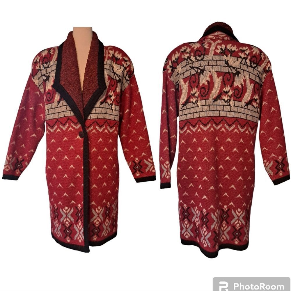 Other Vintage Cervelle Wool Blend Oversized Art To Wear Blanket Ca Size M / US 6-8 / IT 42-44 - 1 Thumbnail