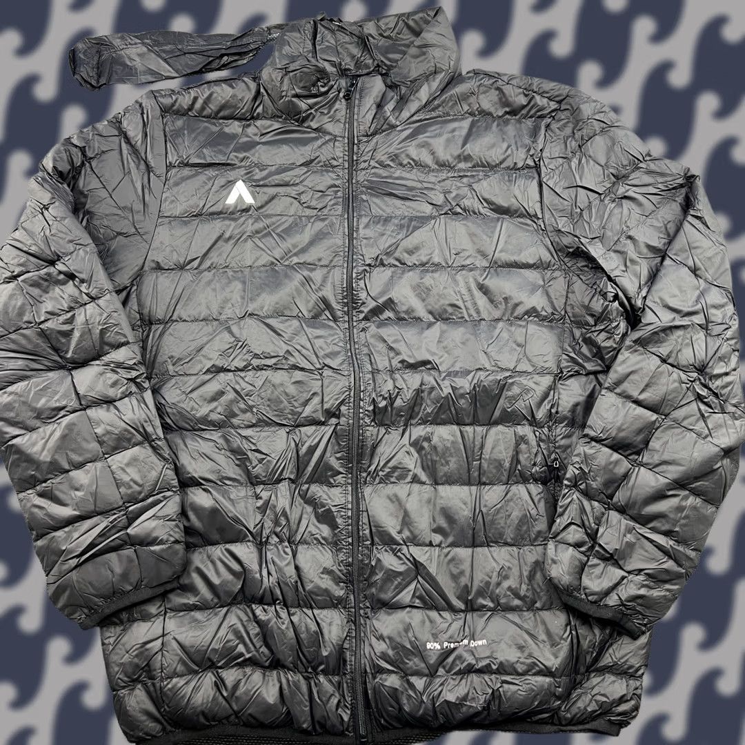 Vintage Aniesta Sport Mens Down Jacket Medium Black Ultra Lightweight Packable Full Zip Jacket Size US M / EU 48-50 / 2 - 1 Thumbnail