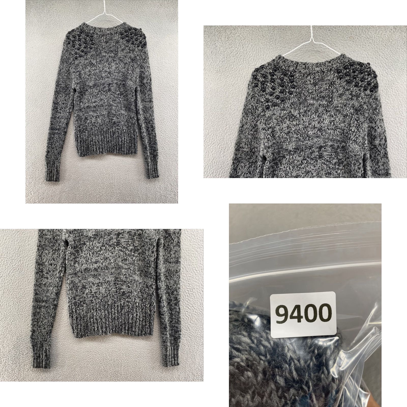 BKE BKE Boutique Cardigan Full Zip Buttons Lace Beads Acrylic Wool Blend Size L Boho Women’s Knit Cardigan Size L / US 10 / IT 46 - 8 Thumbnail