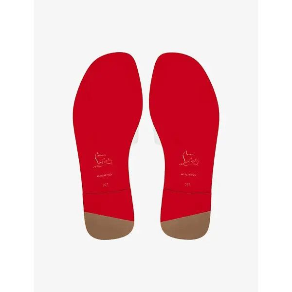 Christian Louboutin oc11z0525 C1 Mule Flat Nappa in White Size US 6.5 / IT 36.5 - 4 Thumbnail