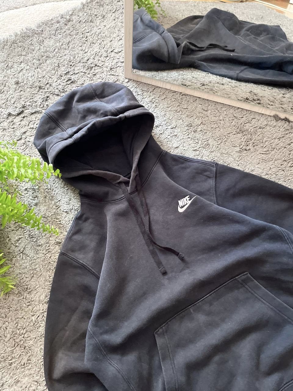 Nike × Vintage 00s Nike Hoodie Streetwear Logo Swoosh Drill Basic Vintage Size US S / EU 44-46 / 1 - 3 Thumbnail