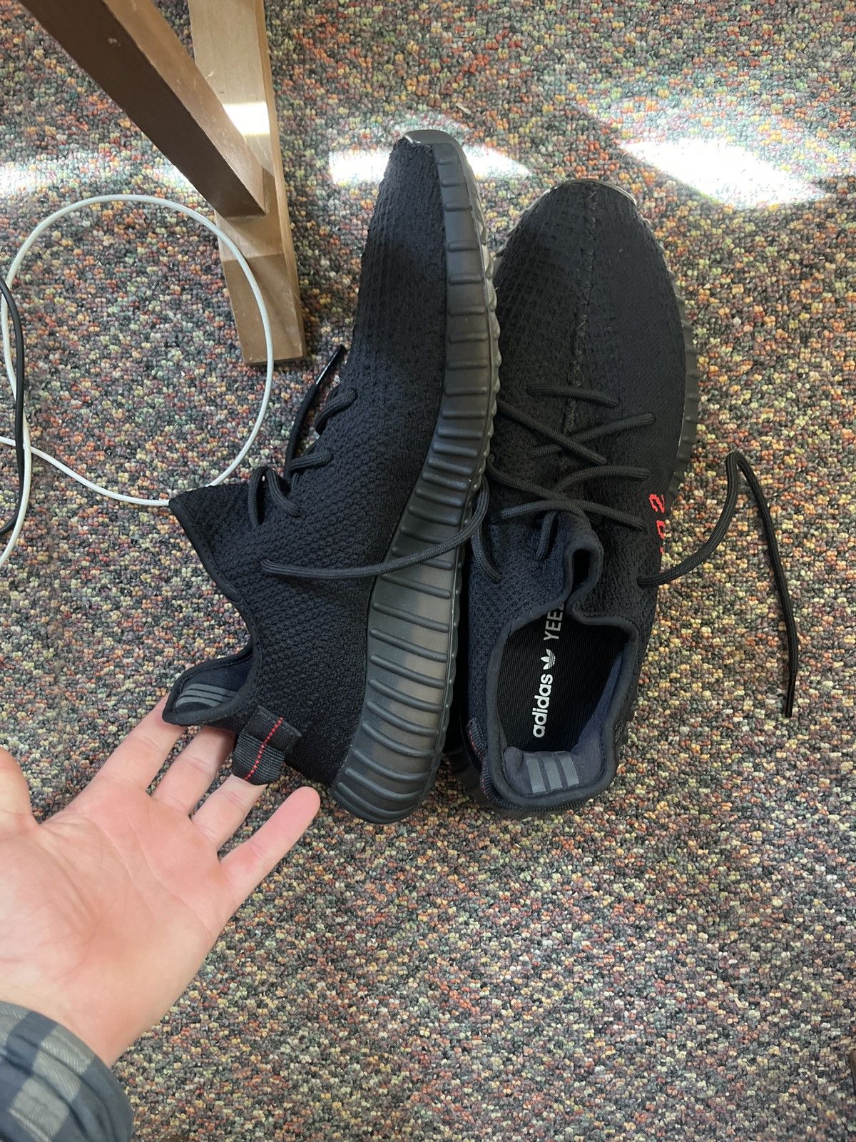 Adidas Yeezy Boost 350 v2 Bred Colorway Size US 12 / EU 45 - 7 Thumbnail