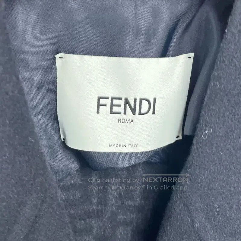 Fendi Fendi Black Wool Women's Coat Size L . Size L / US 10 / IT 46 - 4 Thumbnail