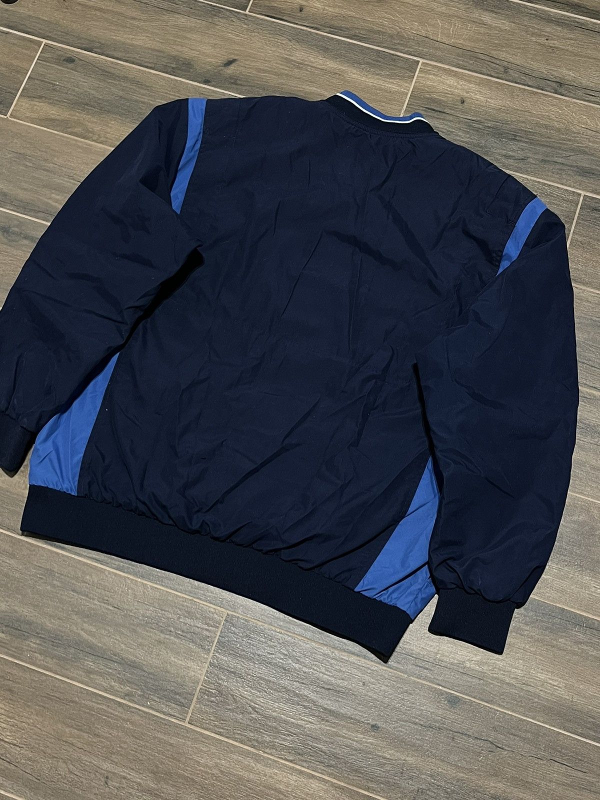 Nike × Vintage Nike y2k Vintage Nylon Baggy Boxy Drill Sweatshirt Size US XL / EU 56 / 4 - 4 Thumbnail