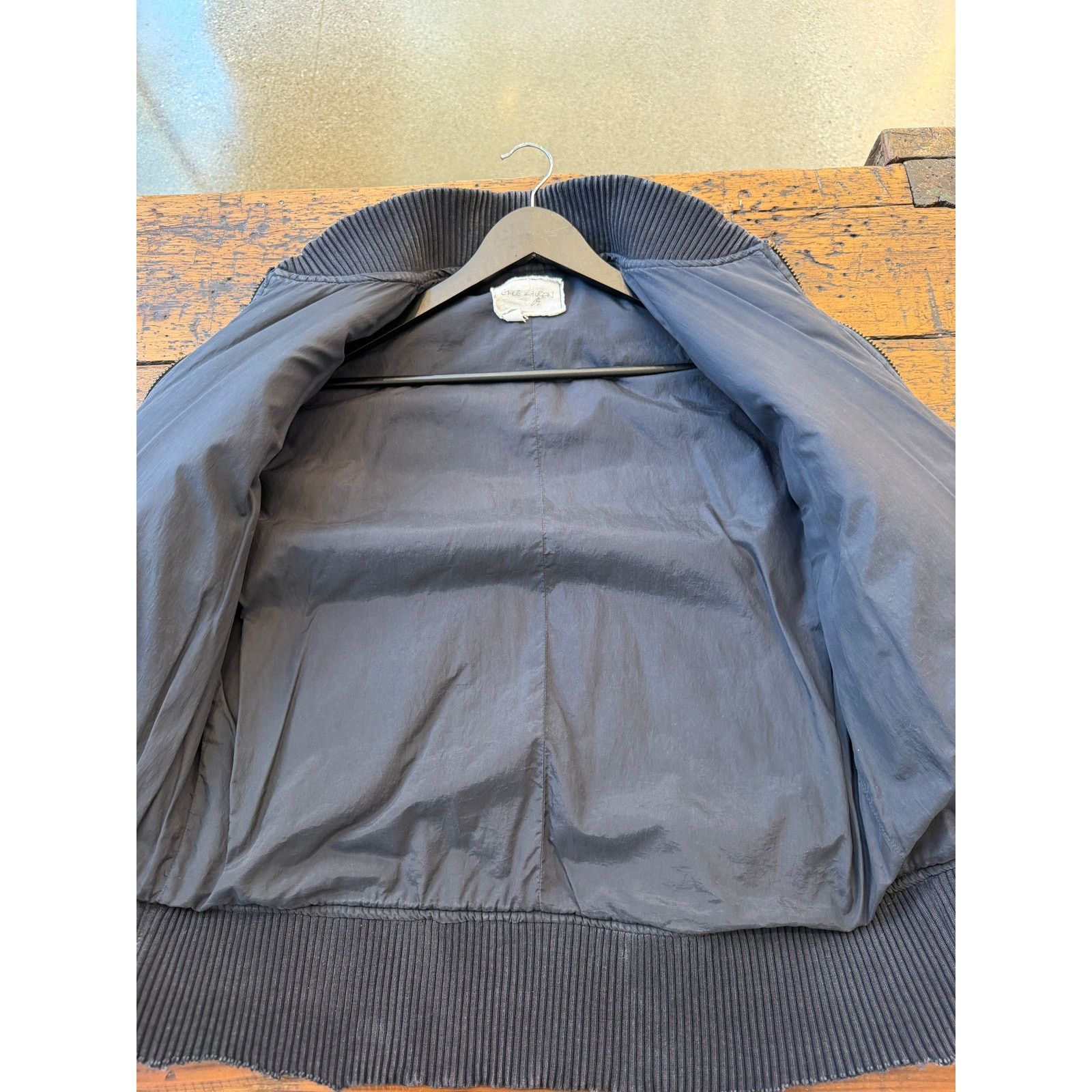 Greg Lauren Greg Lauren SAMPLE Black Tent Patchwork Flight Jacket Size US S / EU 44-46 / 1 - 4 Thumbnail