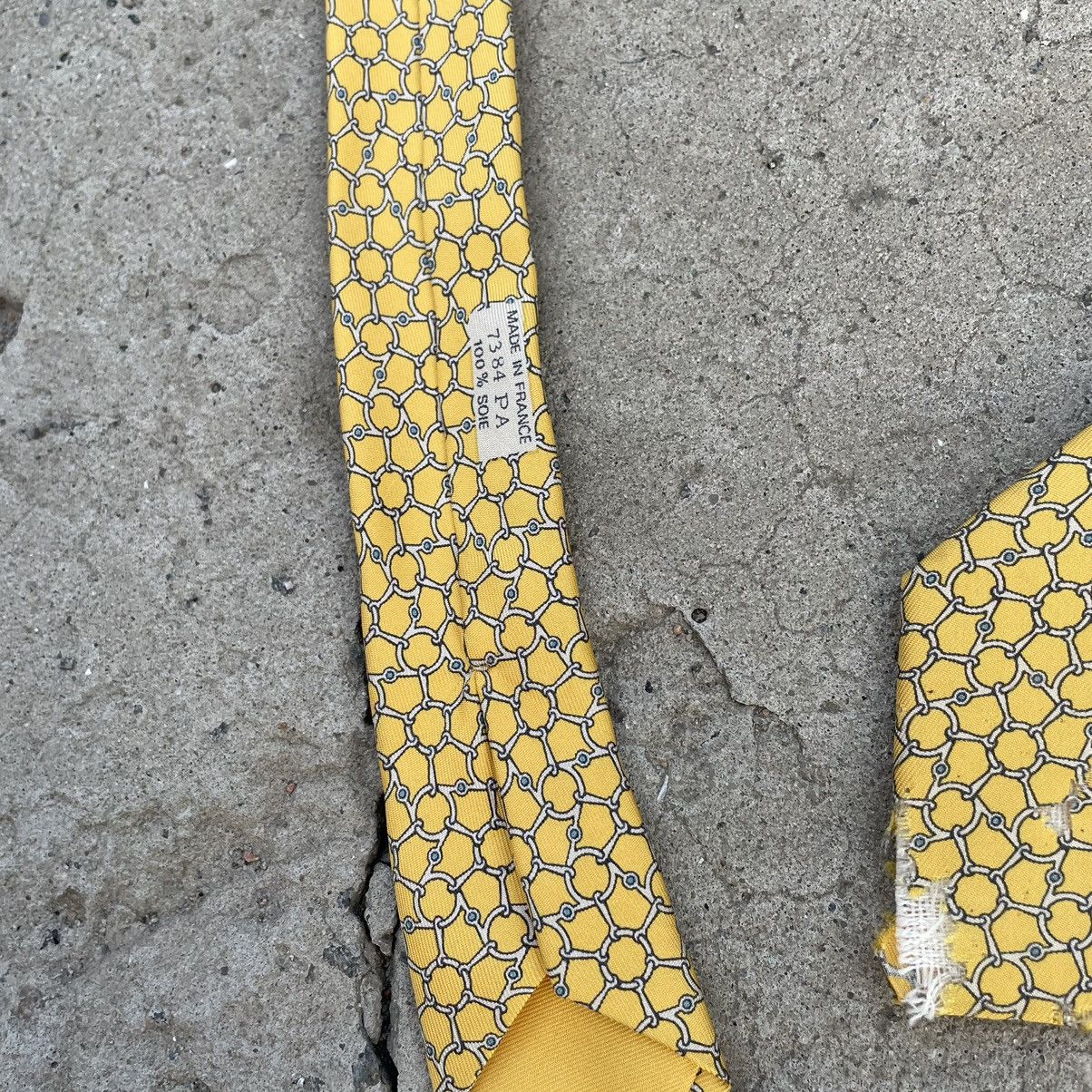 Hermes Vintage Hermes Tie Silk Y2K 90s USA Size ONE SIZE - 4 Thumbnail