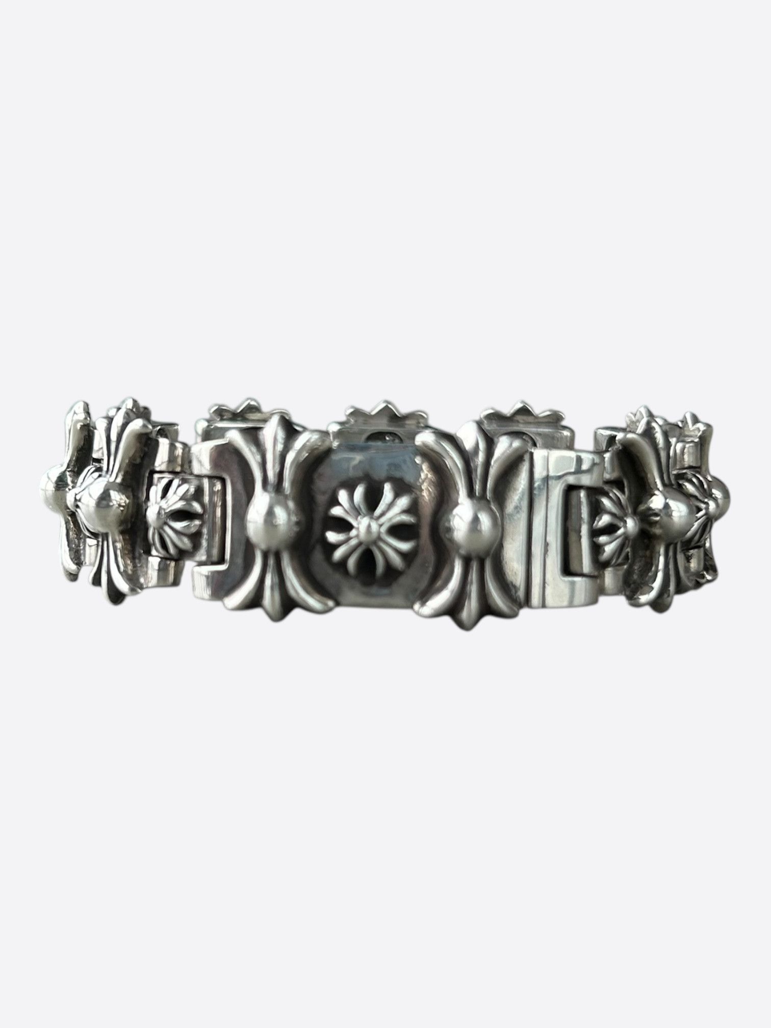Chrome Hearts Chrome Hearts Silver Fleur De Lis H-Link Bracelet Size ONE SIZE - 3 Thumbnail