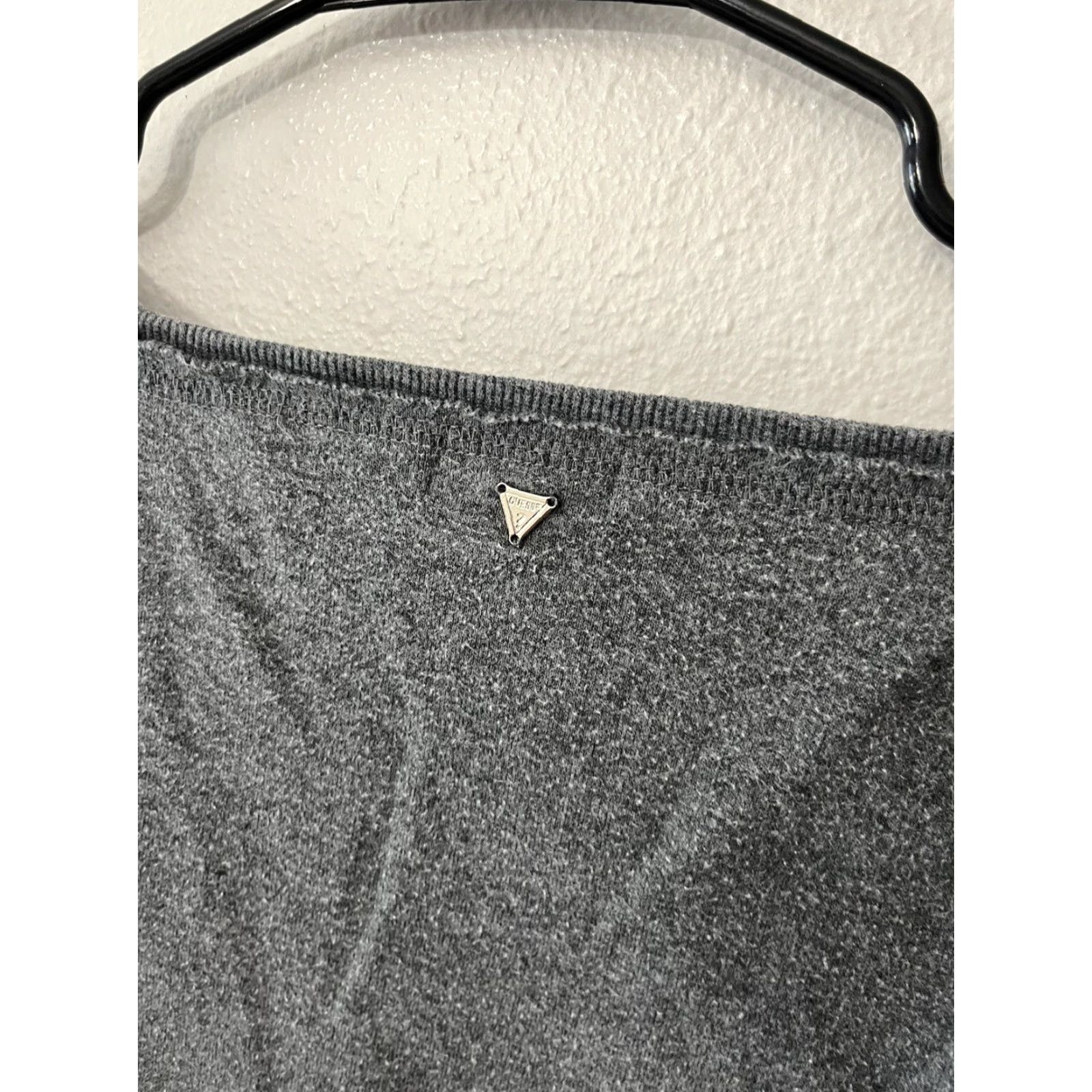 Guess GUESS Womens Sweater S Gray 3/4 Sleeve Round Neck Cotton Pullover Vintage Style, Pullover, Knit, 100% Cotton, Knitwear, Warmth, Midweight, GUESSED? Size S / US 4 / IT 40 - 5 Thumbnail