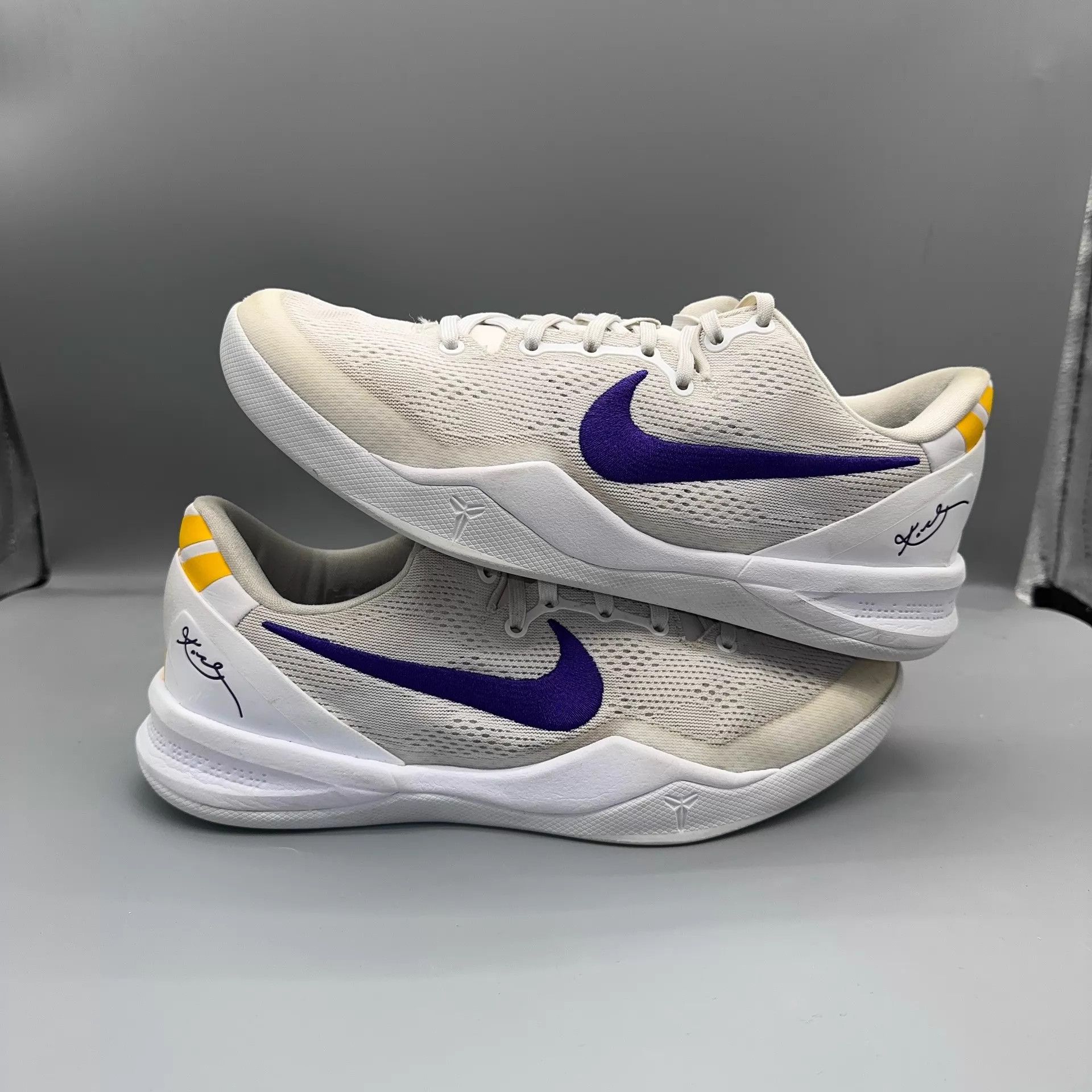 Nike Nike Kobe 8 White HF9550-100 Size 42.5 Size US 9.5 / EU 42-43 - 5 Thumbnail