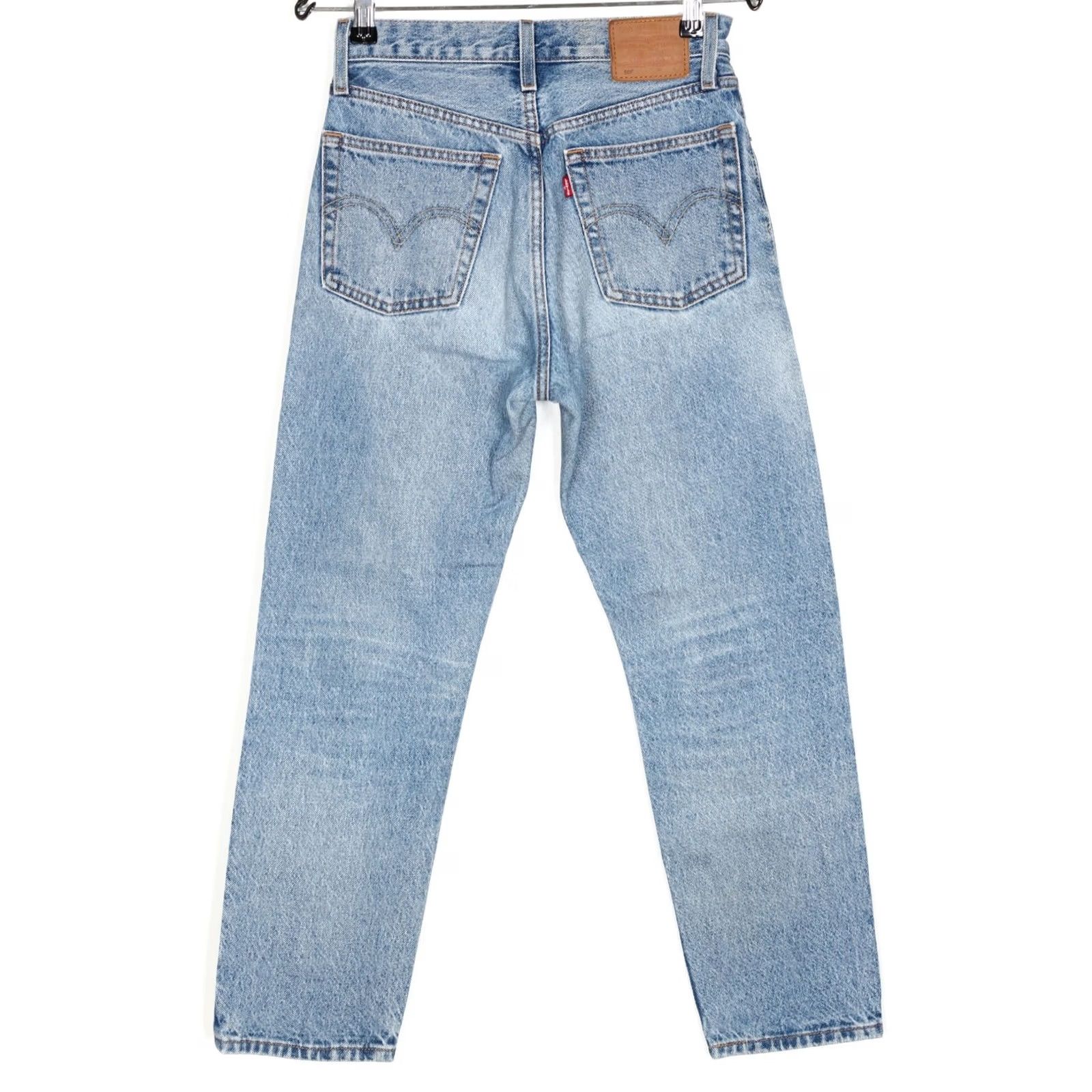 Levi's VINTAGE LEVI’S 501 PREMIUM Big E Original Cropped Jeans Women W24 L26 DZ6439 Size 42" / US 20 - 2 Thumbnail