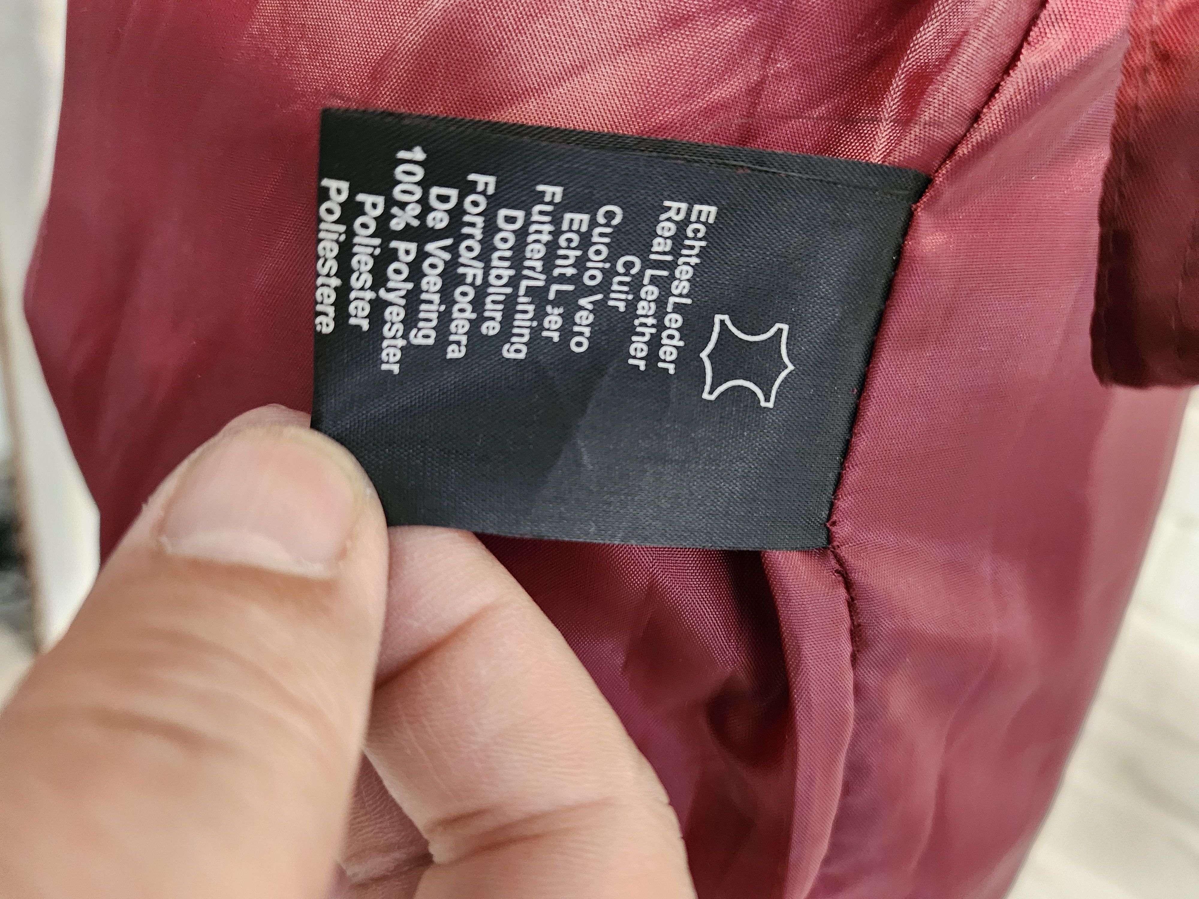 Marks & Spencer Red Leather Skirt Size 29" - 9 Thumbnail