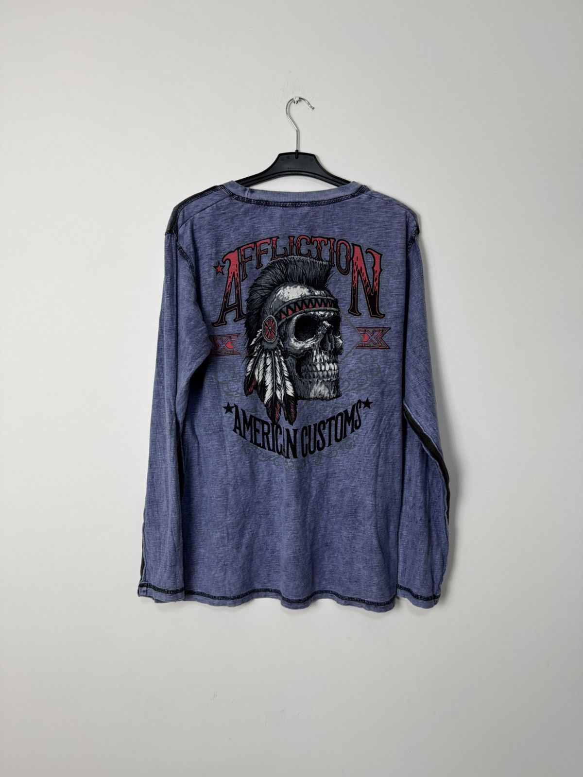 Affliction Affliction punk Avantgarde skull long sleeve “Live Fast” Size US XL / EU 56 / 4 - 6 Thumbnail
