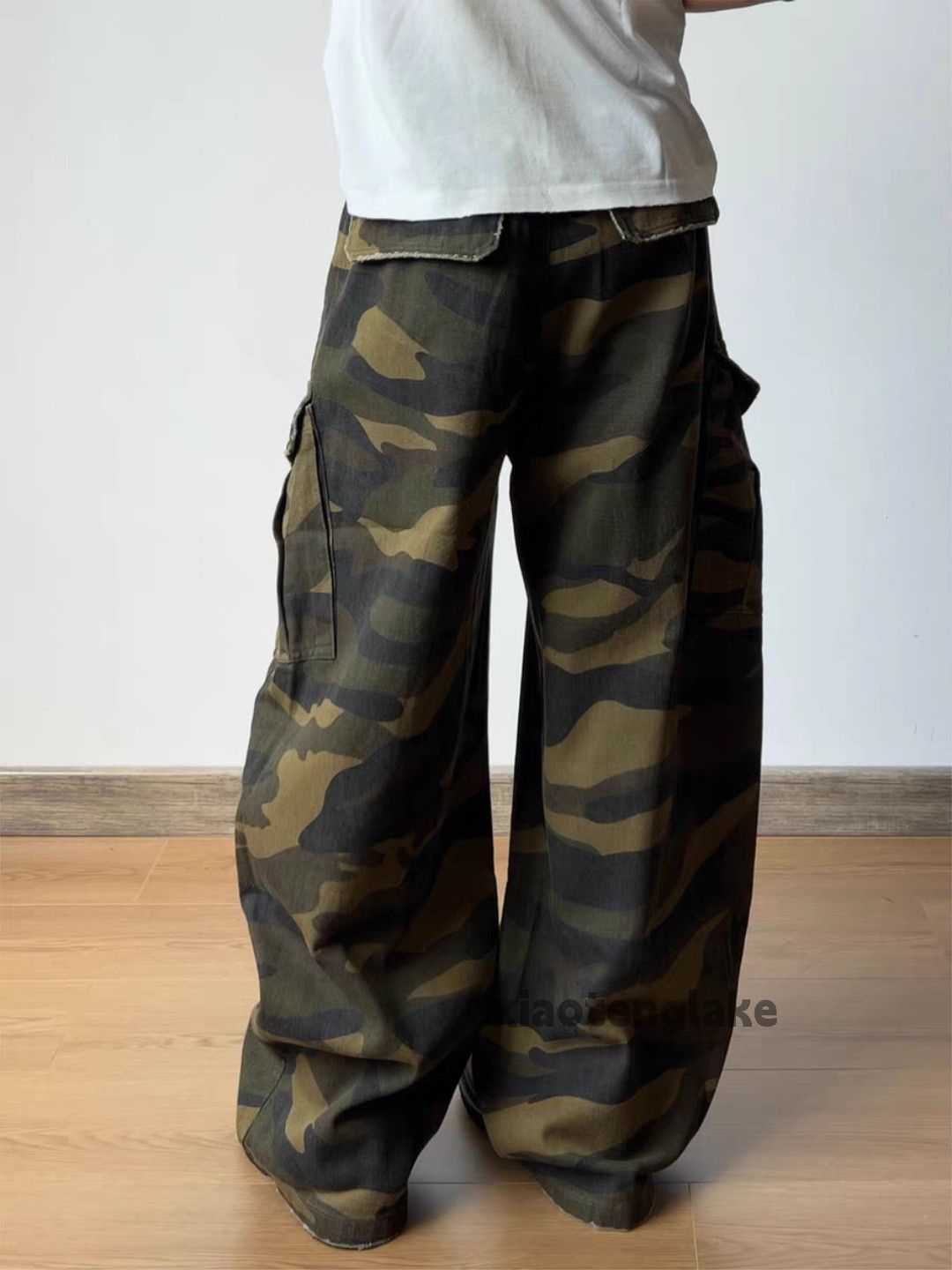 Vintage Utility military loose baggy camo hiphop cargo pants Size US 32 / EU 48 - 8 Thumbnail