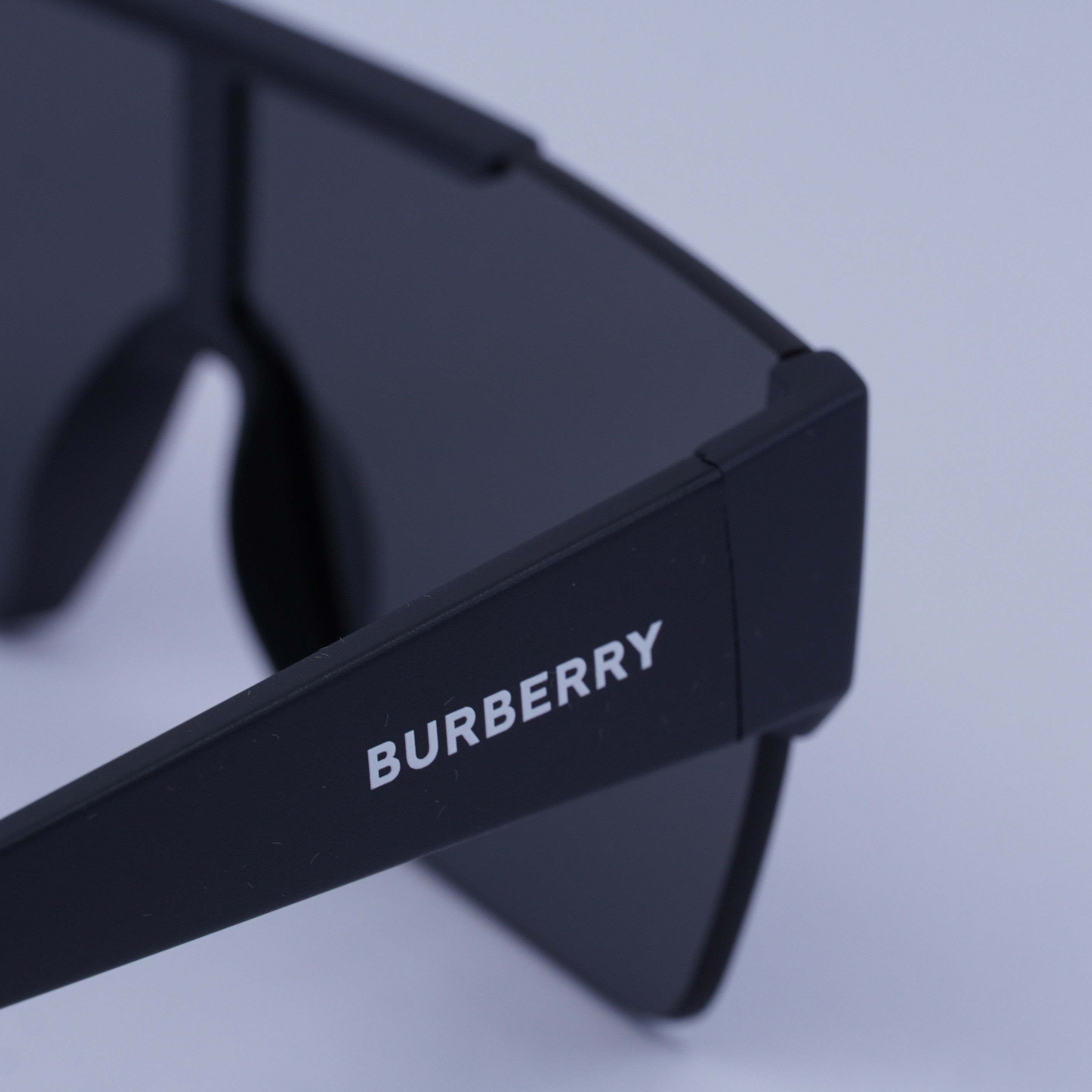 Burberry Burberry BE4291 3464/87 Shield Sunglasses Matte Black Frame Size ONE SIZE - 9 Thumbnail