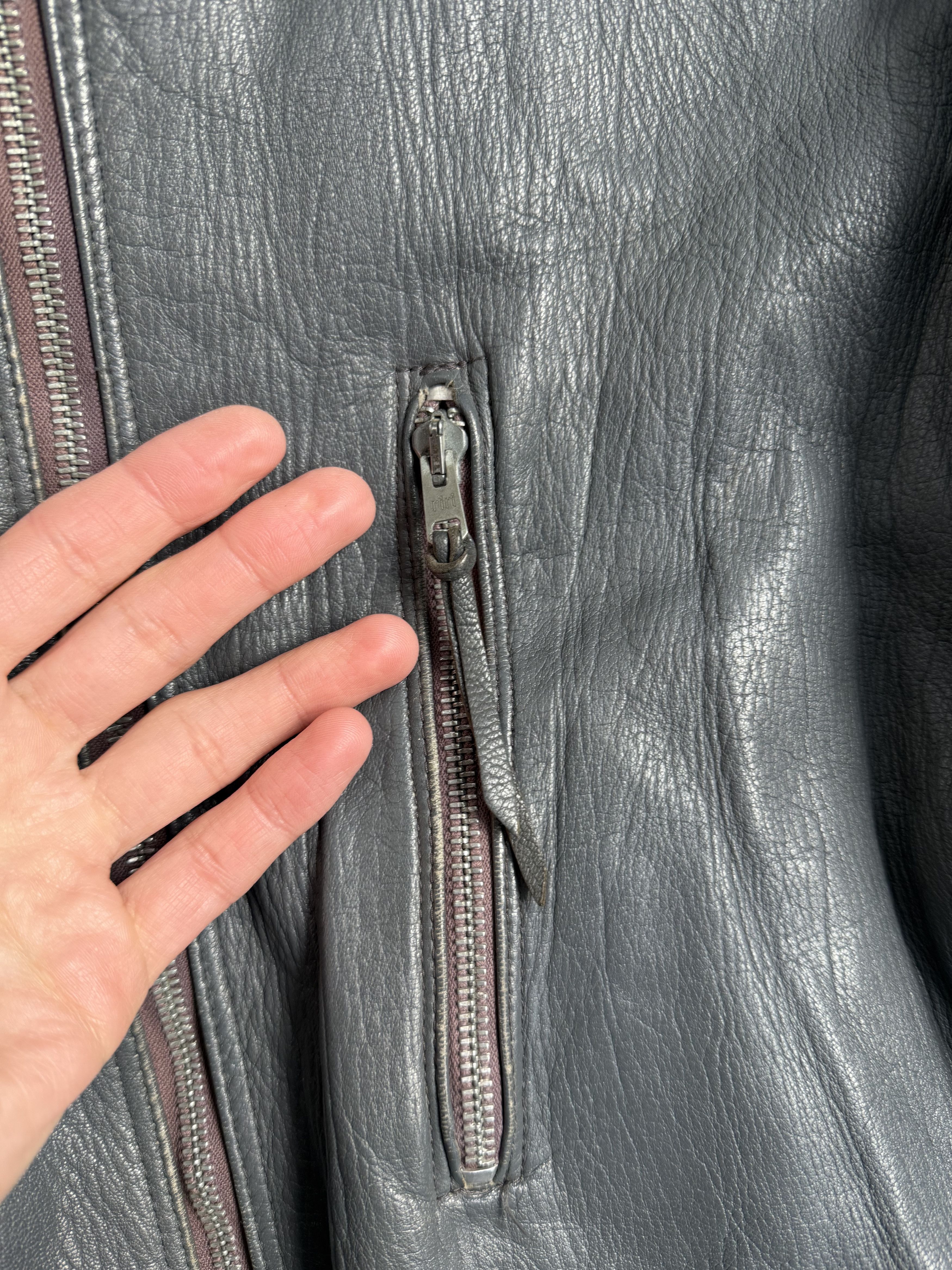 Vintage Vintage 1960s West Germany Luftwaffe Leather Flight Jacket Size US L / EU 52-54 / 3 - 7 Thumbnail