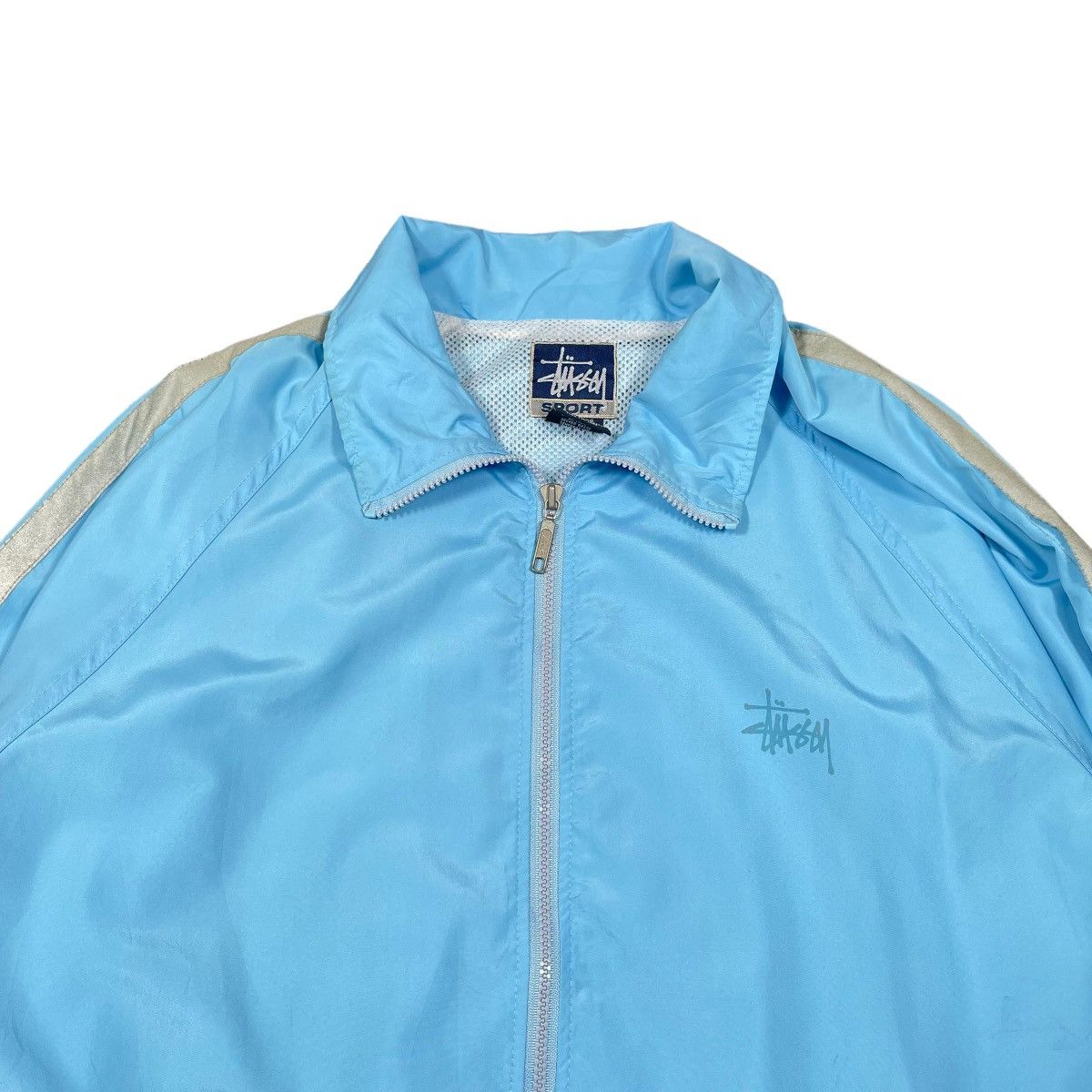 Stussy × Vintage STUSSY Vintage Y2K Side Tape Oversize Windbreaker Jacket Size US XL / EU 56 / 4 - 3 Thumbnail