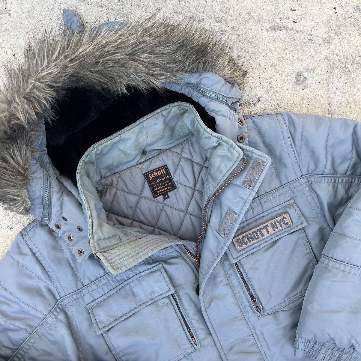 Schott × Vintage Schott NYC Parka Jacket Fur Vintage Warmed Size US XL / EU 56 / 4 - 4 Thumbnail