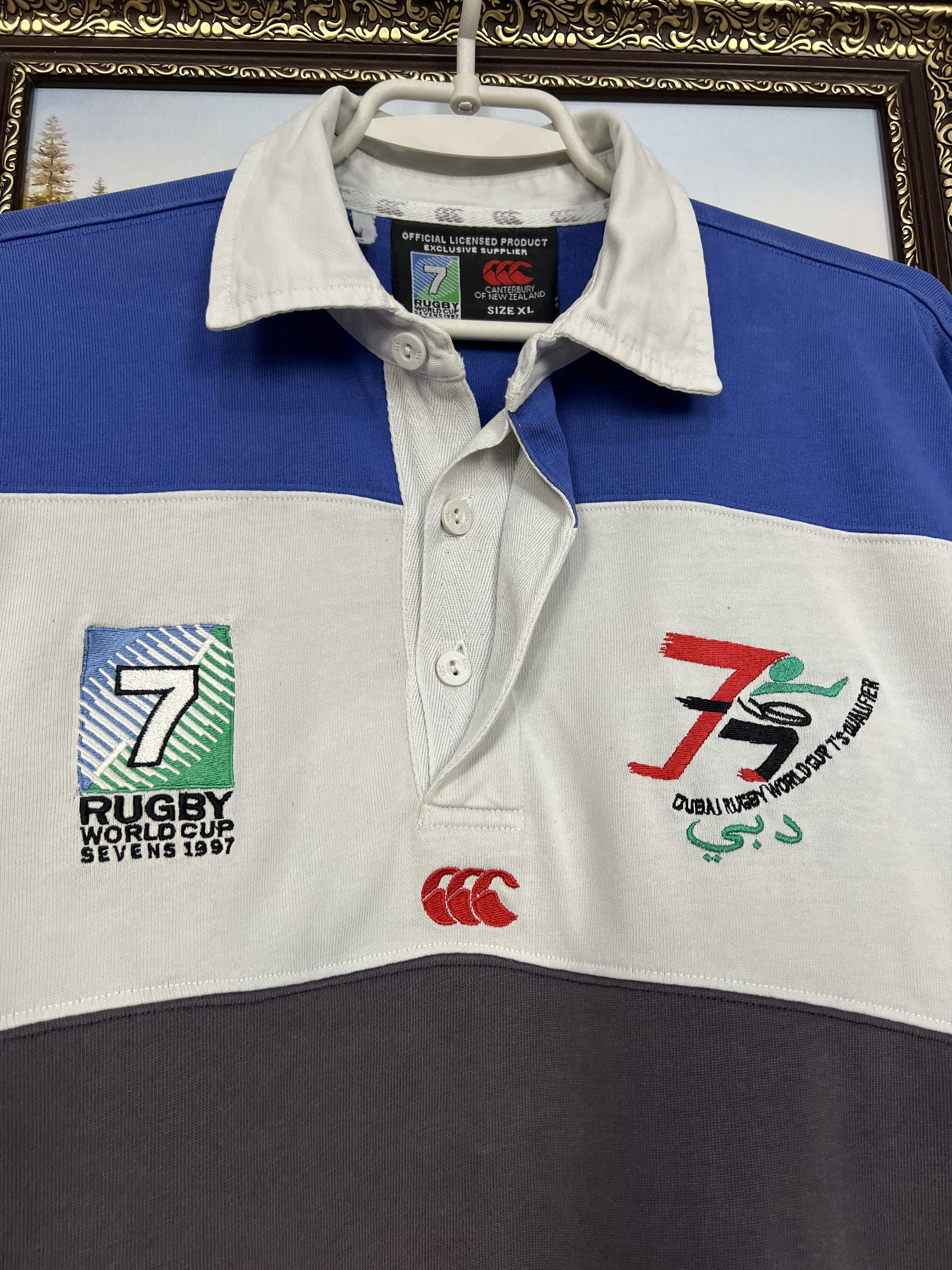 Vintage Canterbury Hong Kong Rugby Union World Cup Jersey Trikot Size US XL / EU 56 / 4 - 3 Thumbnail