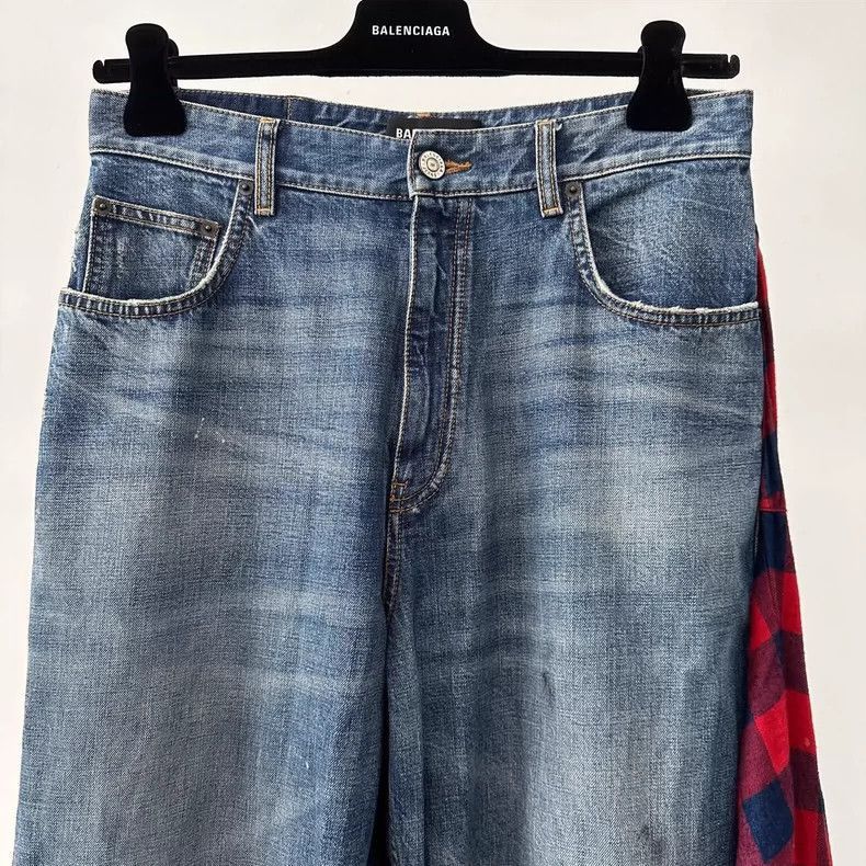 Balenciaga Balenciaga SS21 Layered Shirt and Denim Pants-2506 Size US 26 / EU 42 - 3 Thumbnail