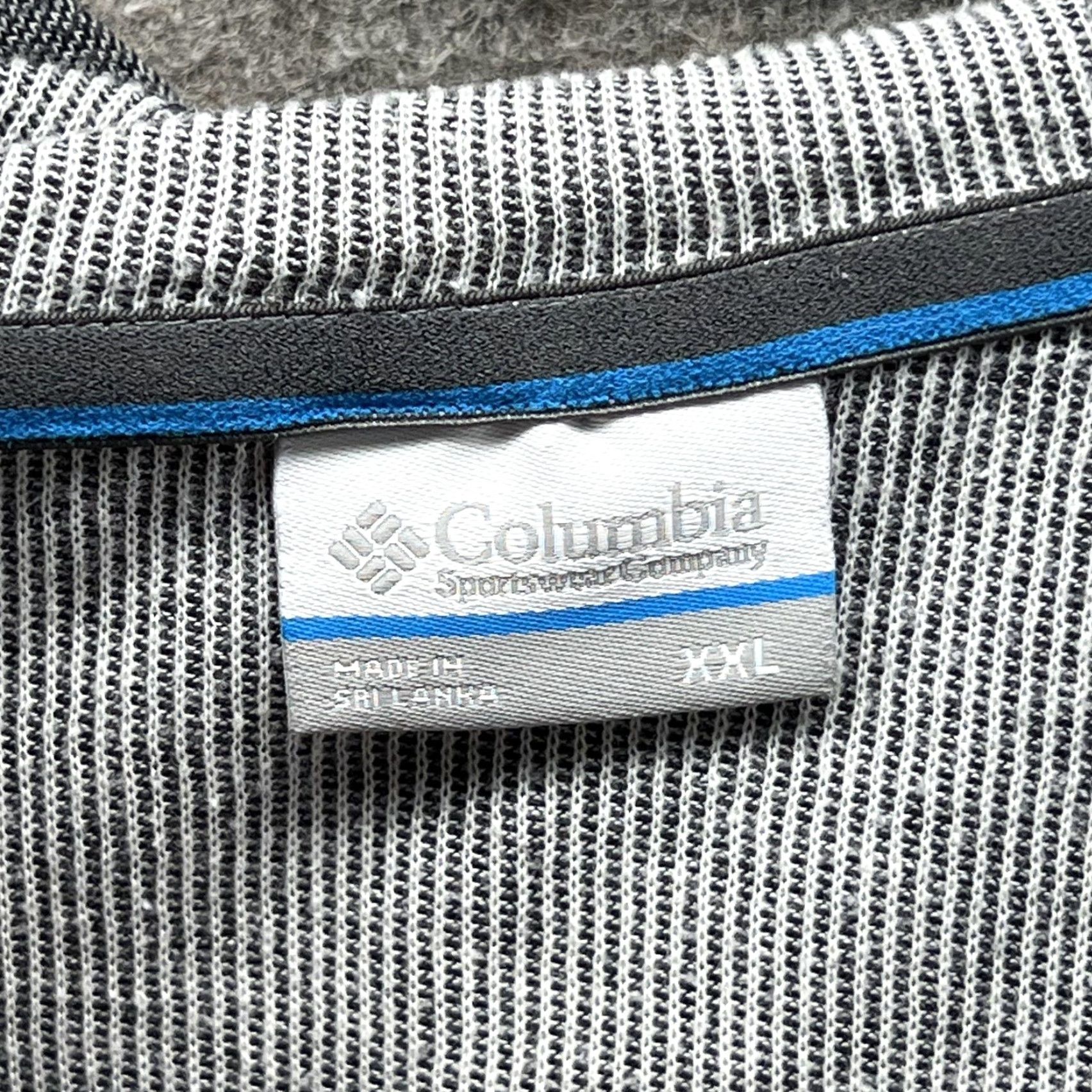 Logo 7 Columbia Hoodie Mens 2XL Gray Full Zip Knit Sweatshirt Pockets Casual Size US XXL / EU 58 / 5 - 3 Thumbnail