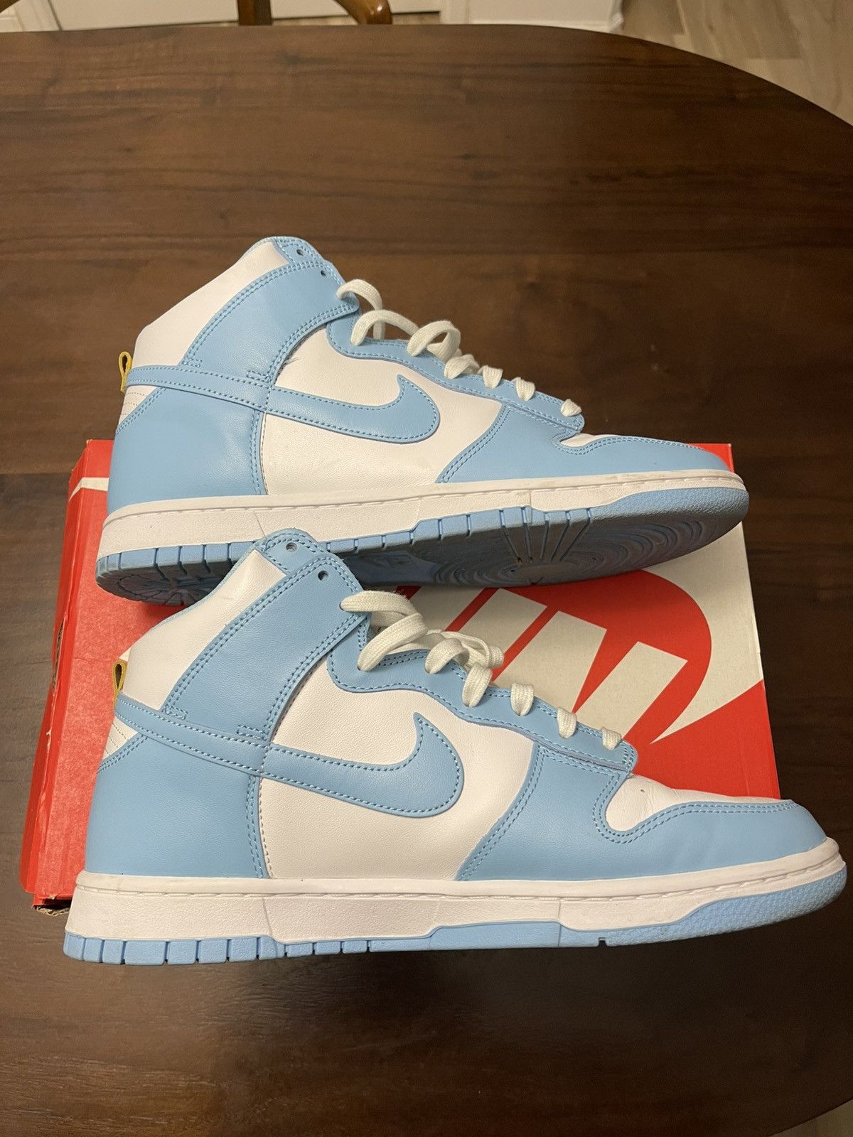 Nike Nike Dunk High Retro “Blue Chill” Size 11 Used Size US 11 / EU 44 - 2 Thumbnail